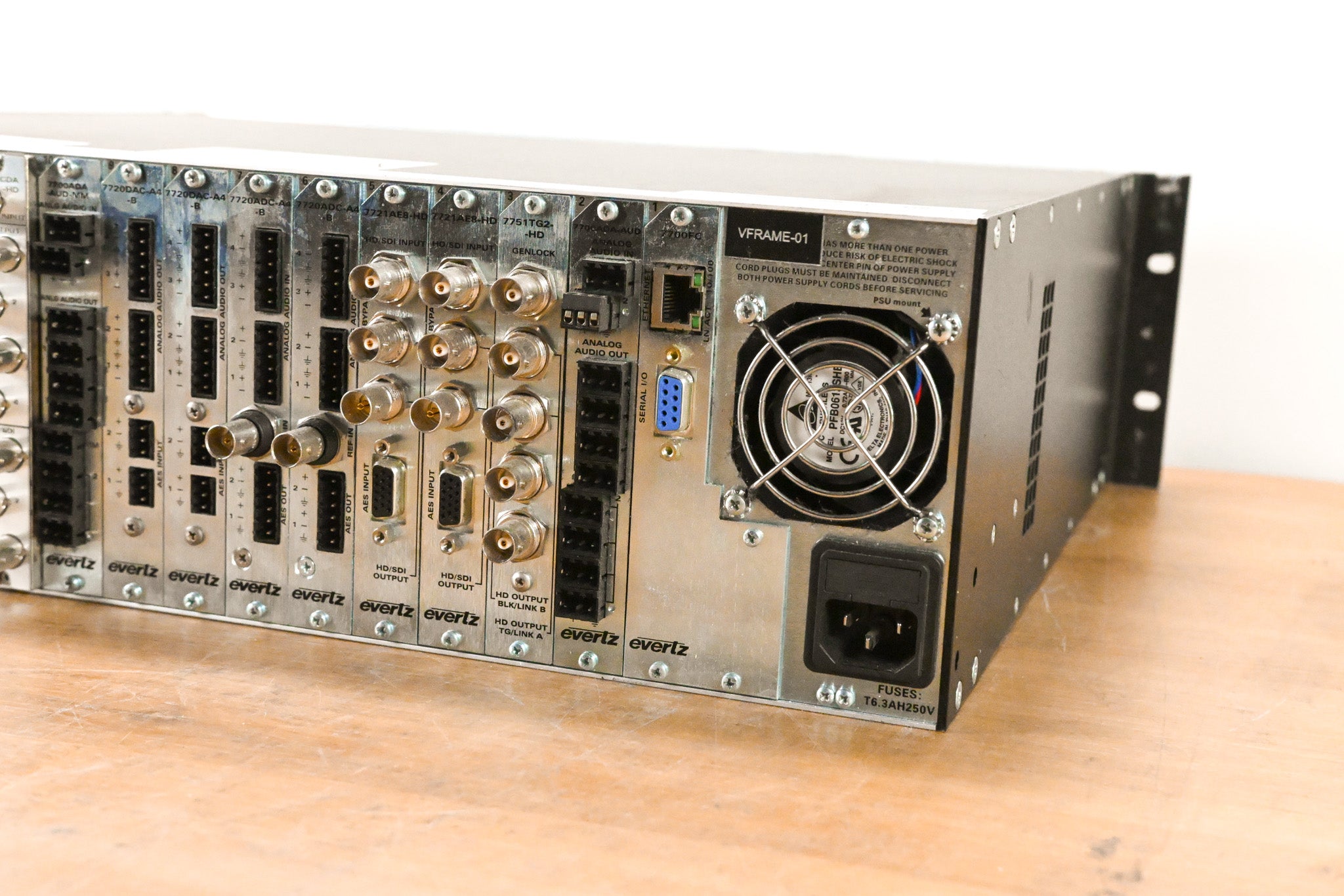 Evertz 7800FR 3RU Rackmount MultiFrame with Cards