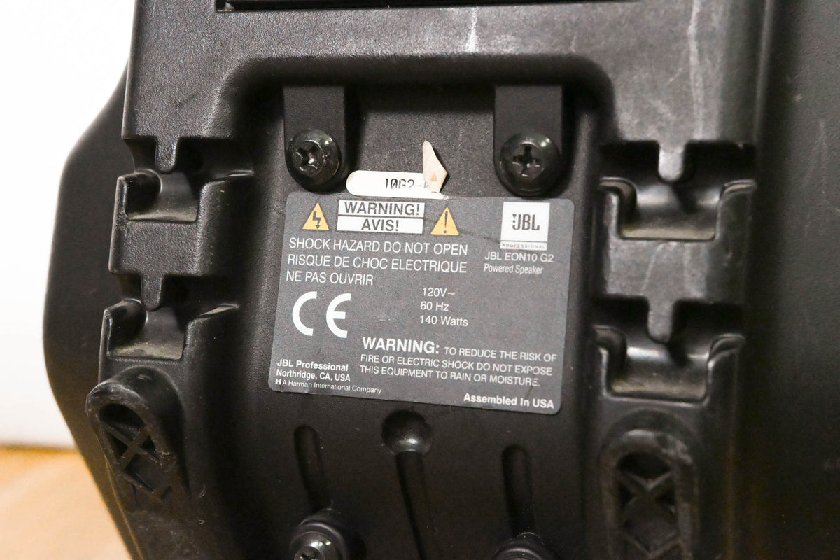 JBL EON10 G2 10" 2-Way Powered Speaker