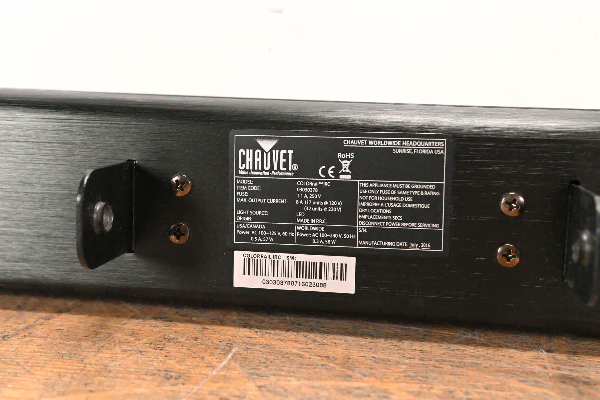 Chauvet COLORrail IRC 320x0.25W RGB LED Strip Light