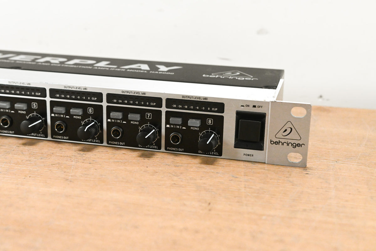 Behringer POWERPLAY HA8000 8-CH Headphone Mixing/Distribution Amplifier