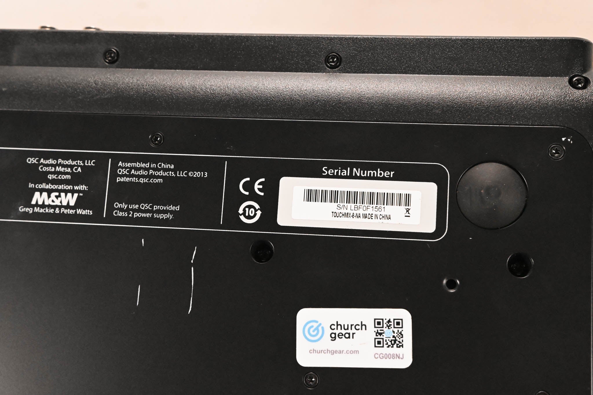 QSC TouchMix-8 Compact Digital Mixer (NO POWER SUPPLY)