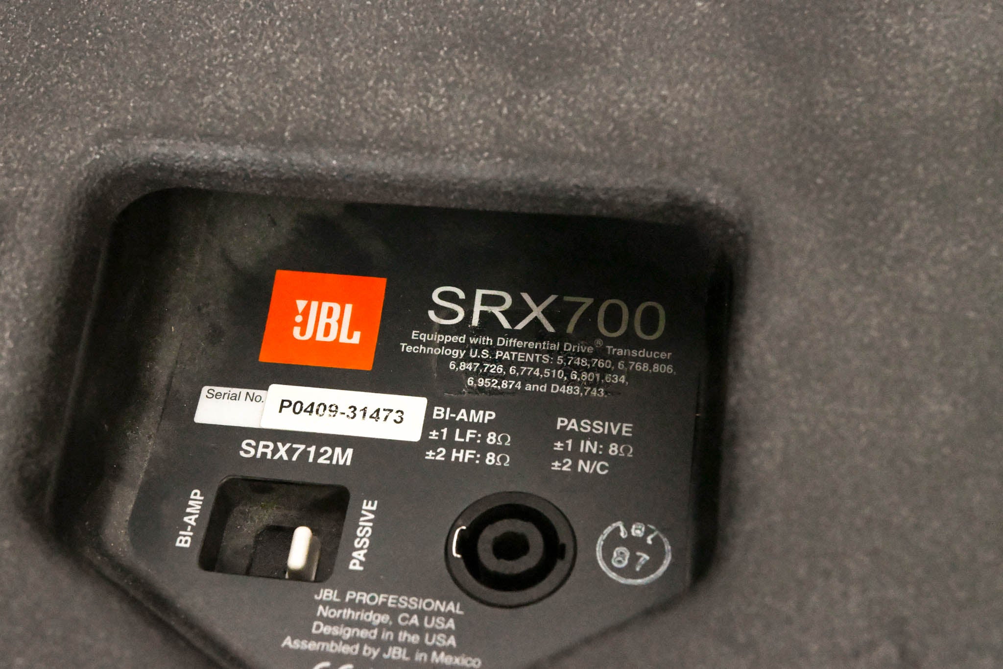 JBL SRX712M 12" High-Power Two-Way Passive Stage Monitor