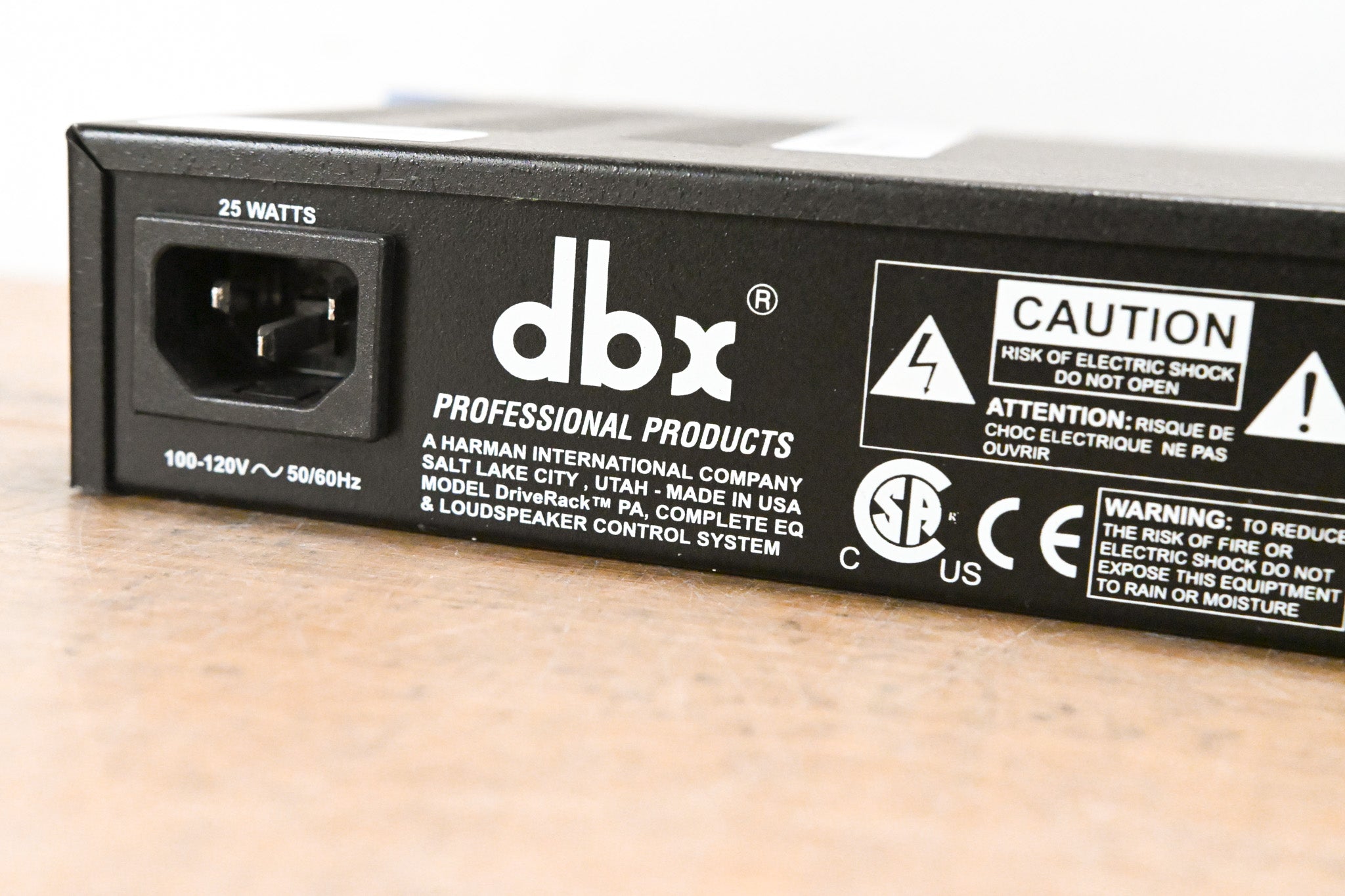 dbx DriveRack PA Complete Equalization and Loudspeaker Control System