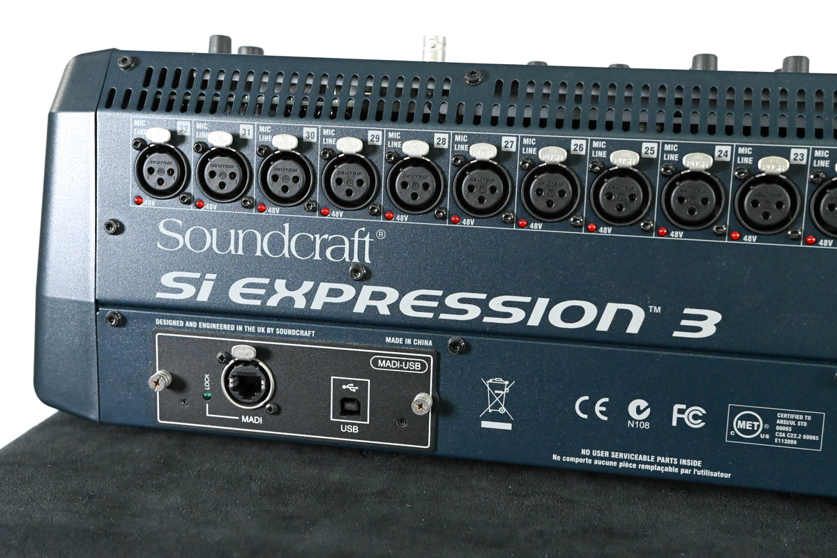 Soundcraft Si Expression 3 32-Channel Digital Mixer with MADI-USB Card