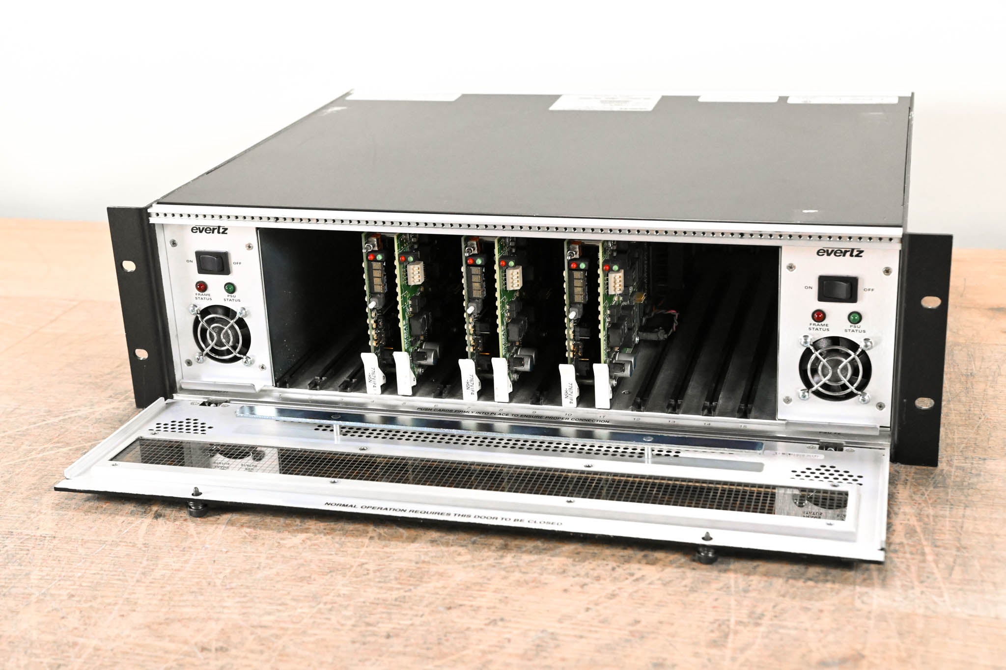 Evertz 7700FR-C Multiframe Chassis with Cards CG0046X
