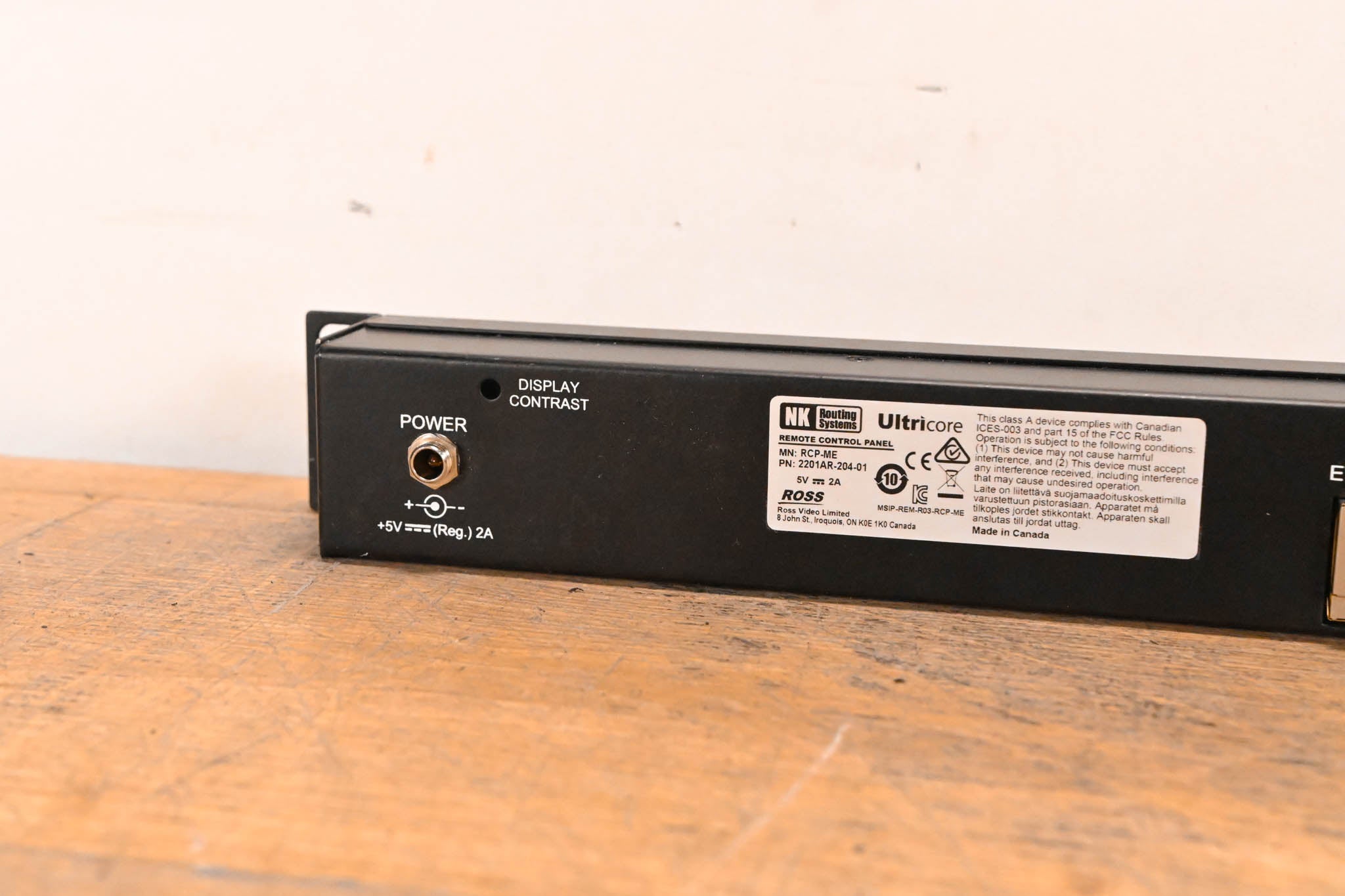 Ross Ultricore RCP-ME Remote Control Panel (NO POWER SUPPLY)