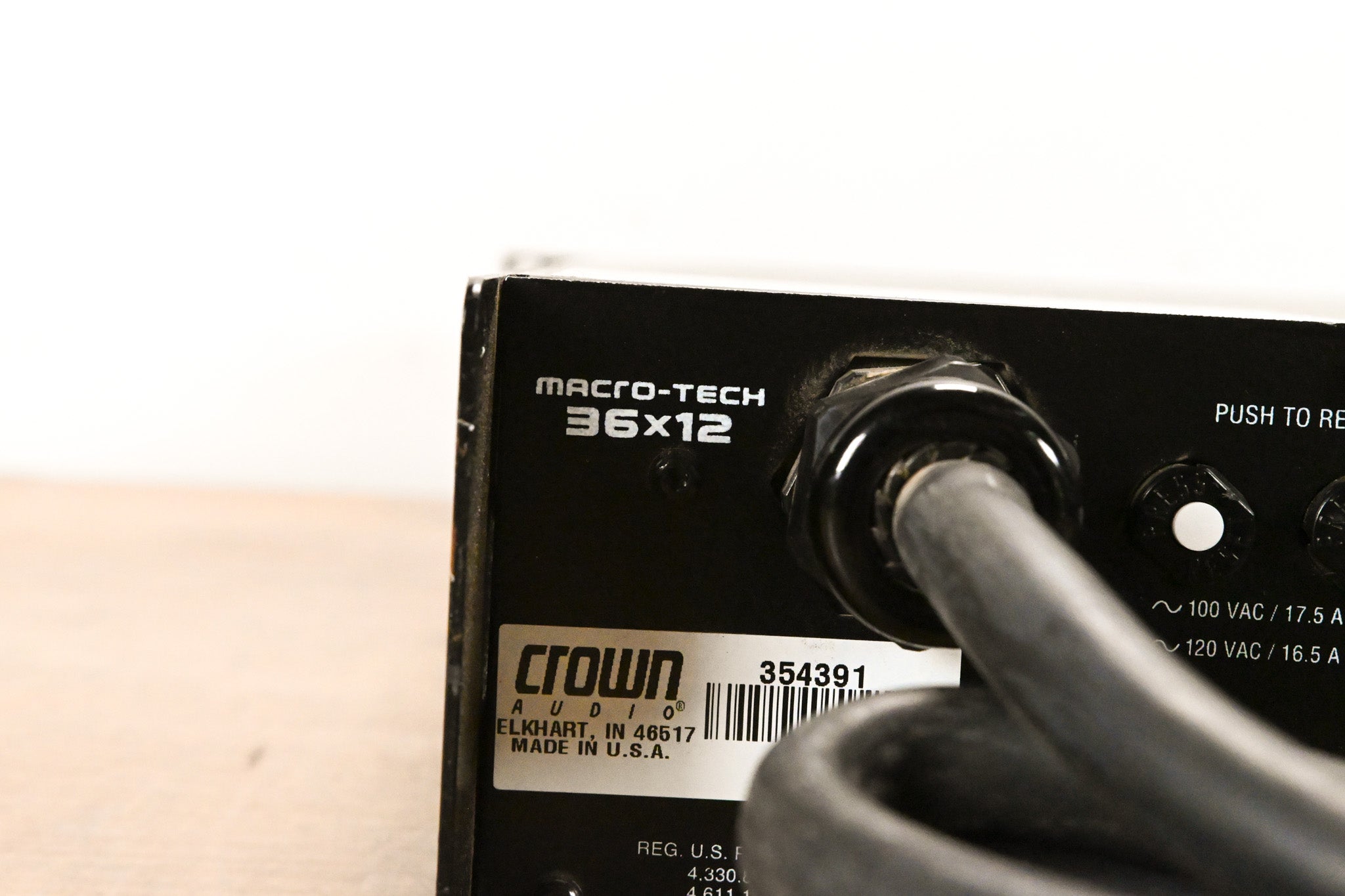 Crown Macro-Tech 36x12 2-Channel Power Amplifier