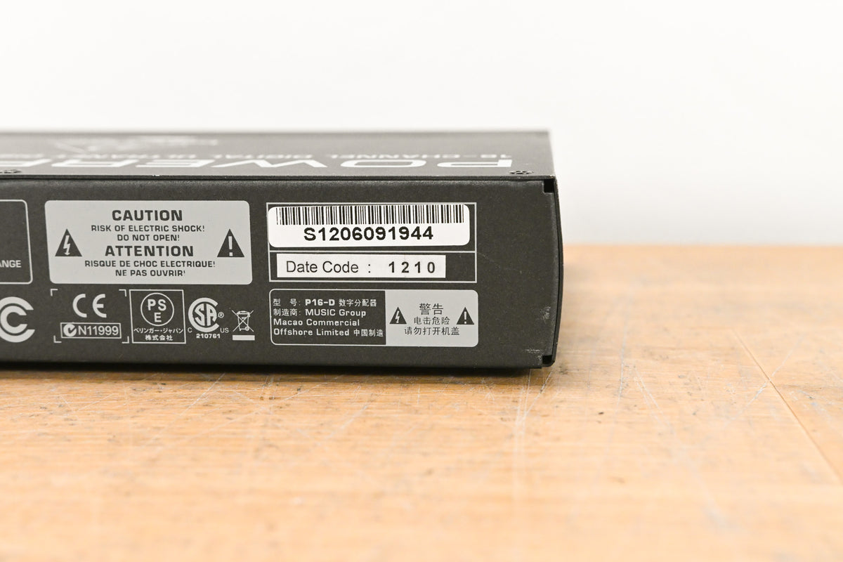 Behringer Powerplay P16-D 16-Channel Distribution Module
