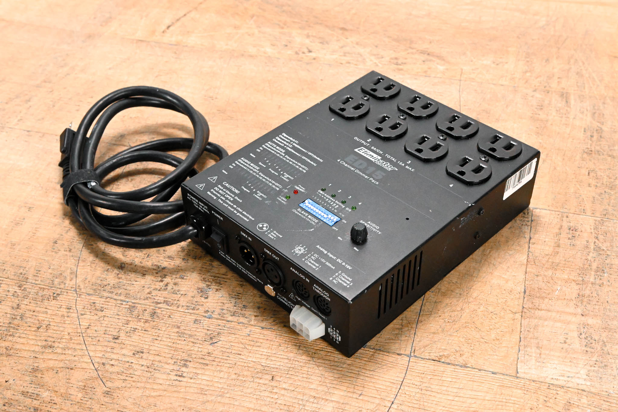 Eliminator Lighting ED15 4-Channel Dimmer Pack
