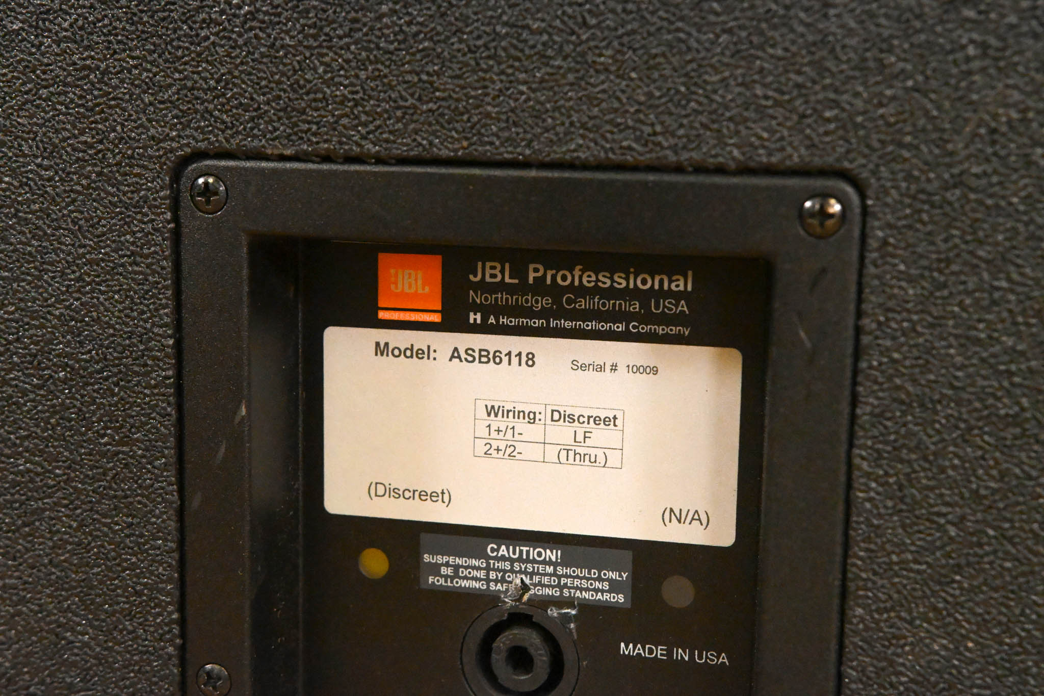JBL ASB6118 Single 18" High Power Subwoofer