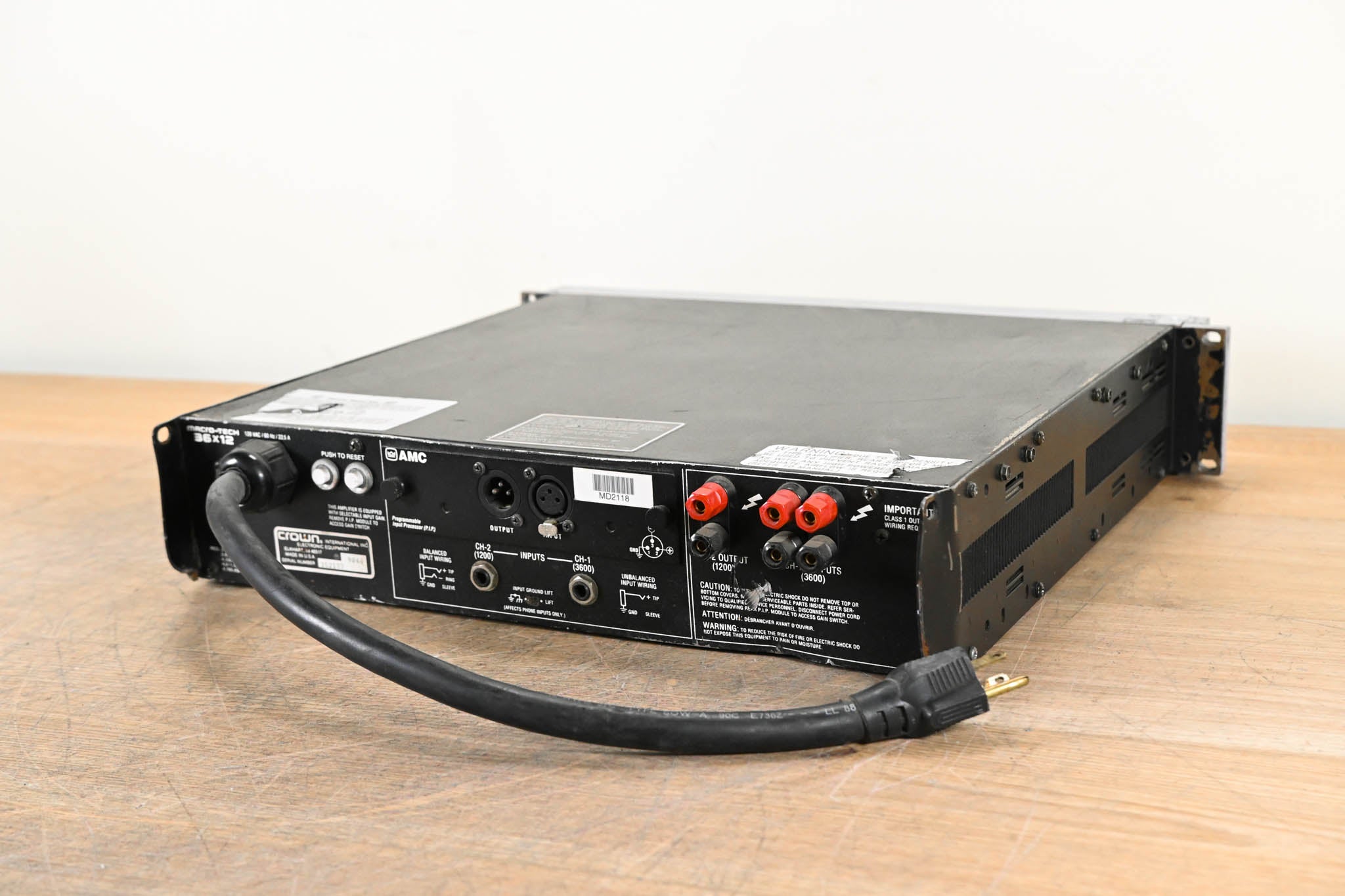 Crown Macro-Tech 36x12 2-Channel Power Amplifier