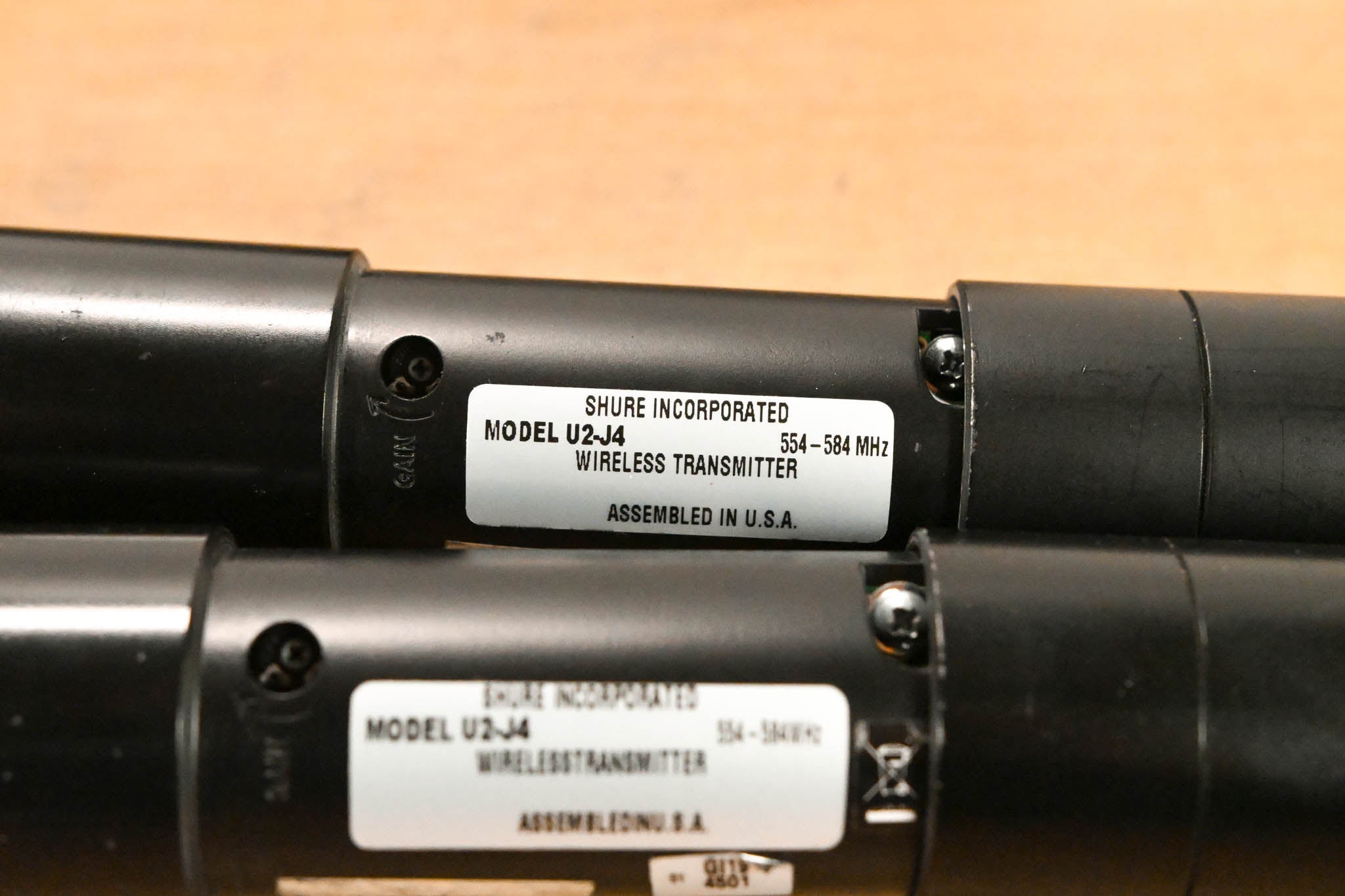 Shure U4D-J4 Wireless Receiver w/ two U2/BETA87A Handheld Mics - J4 Band
