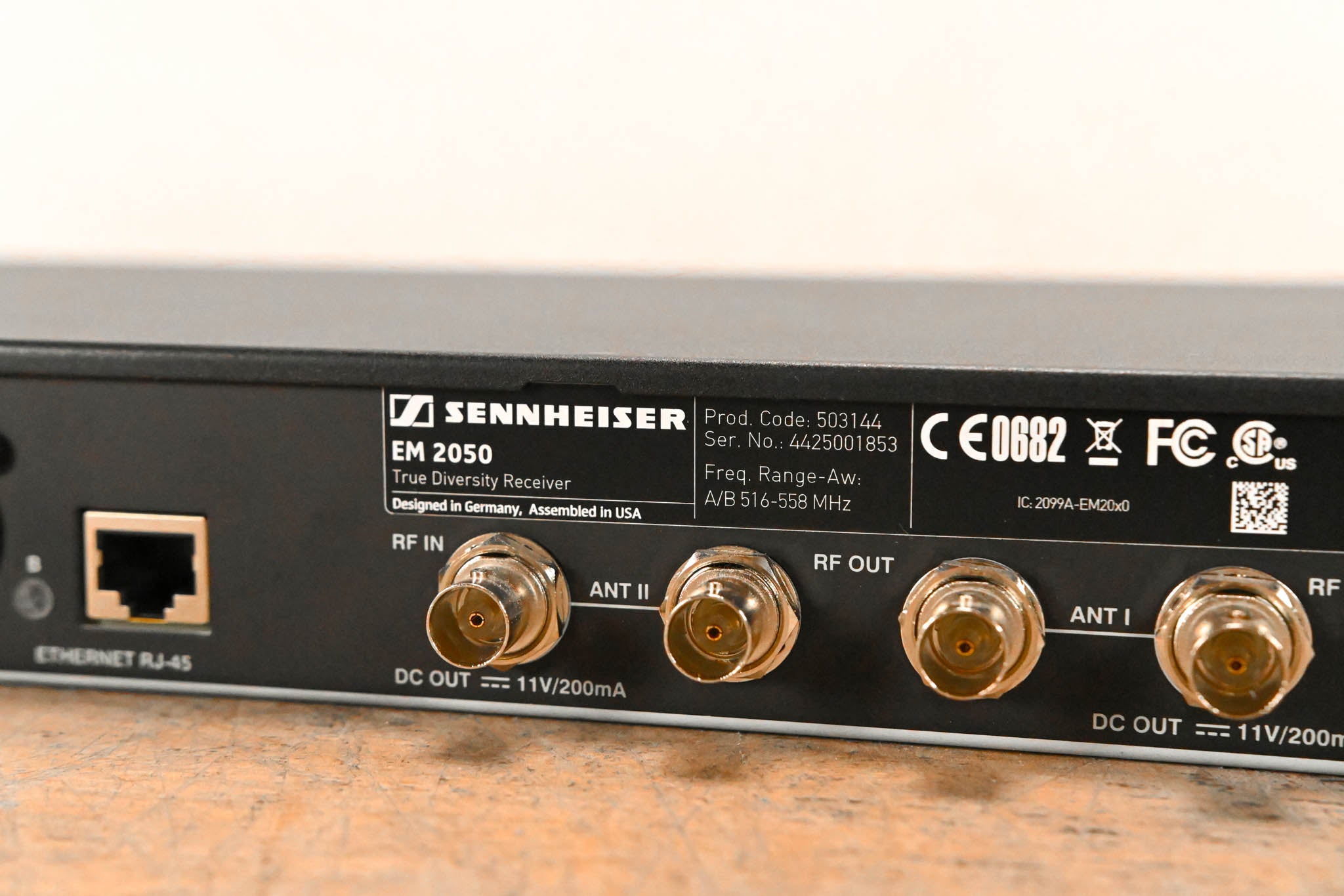 Sennheiser EM 2050 Dual-Channel Wireless Receiver Aw Range: 516-558 MHz
