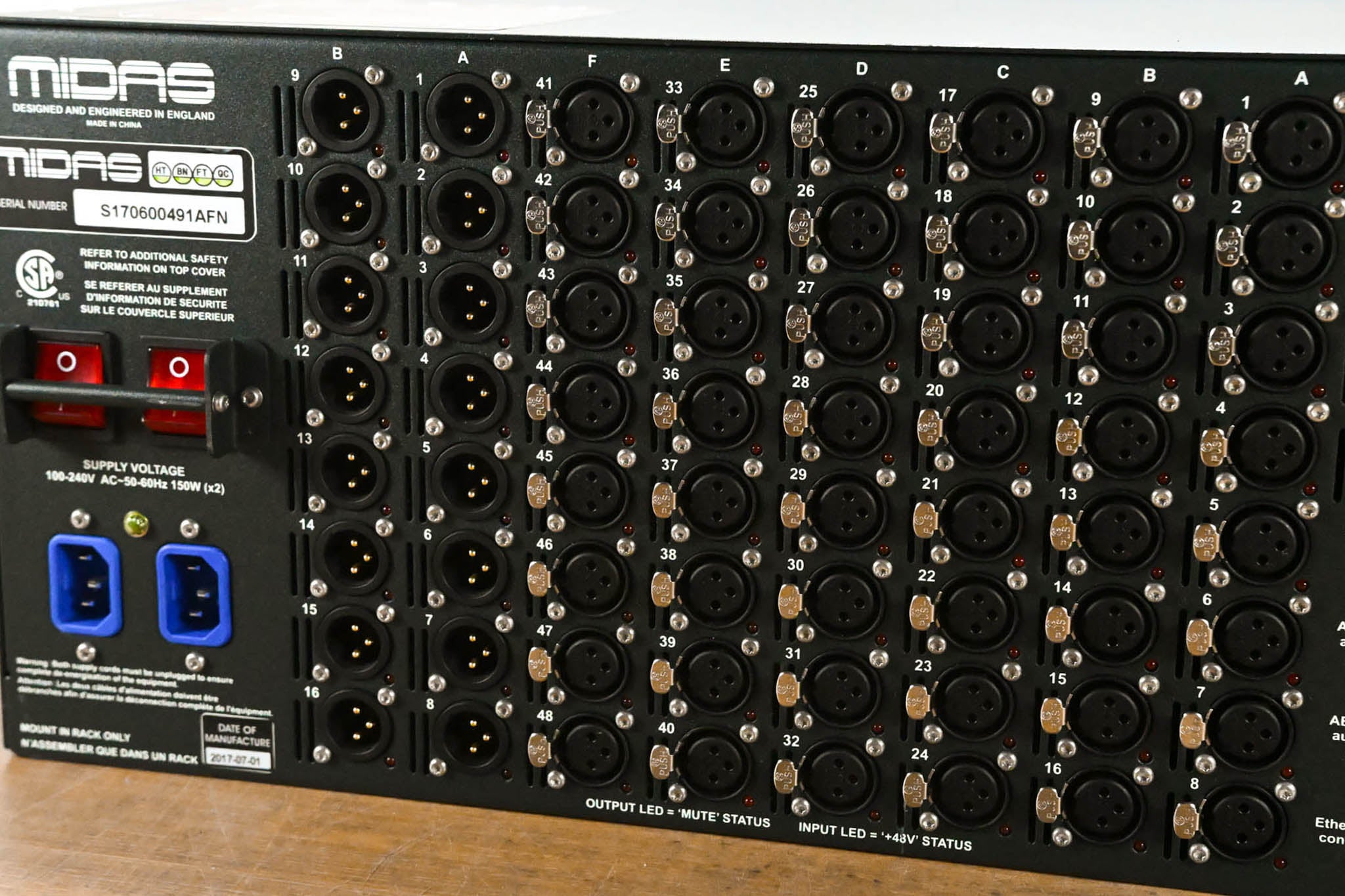 Midas DL251 PRO Series 48-input / 16-output Stage Box