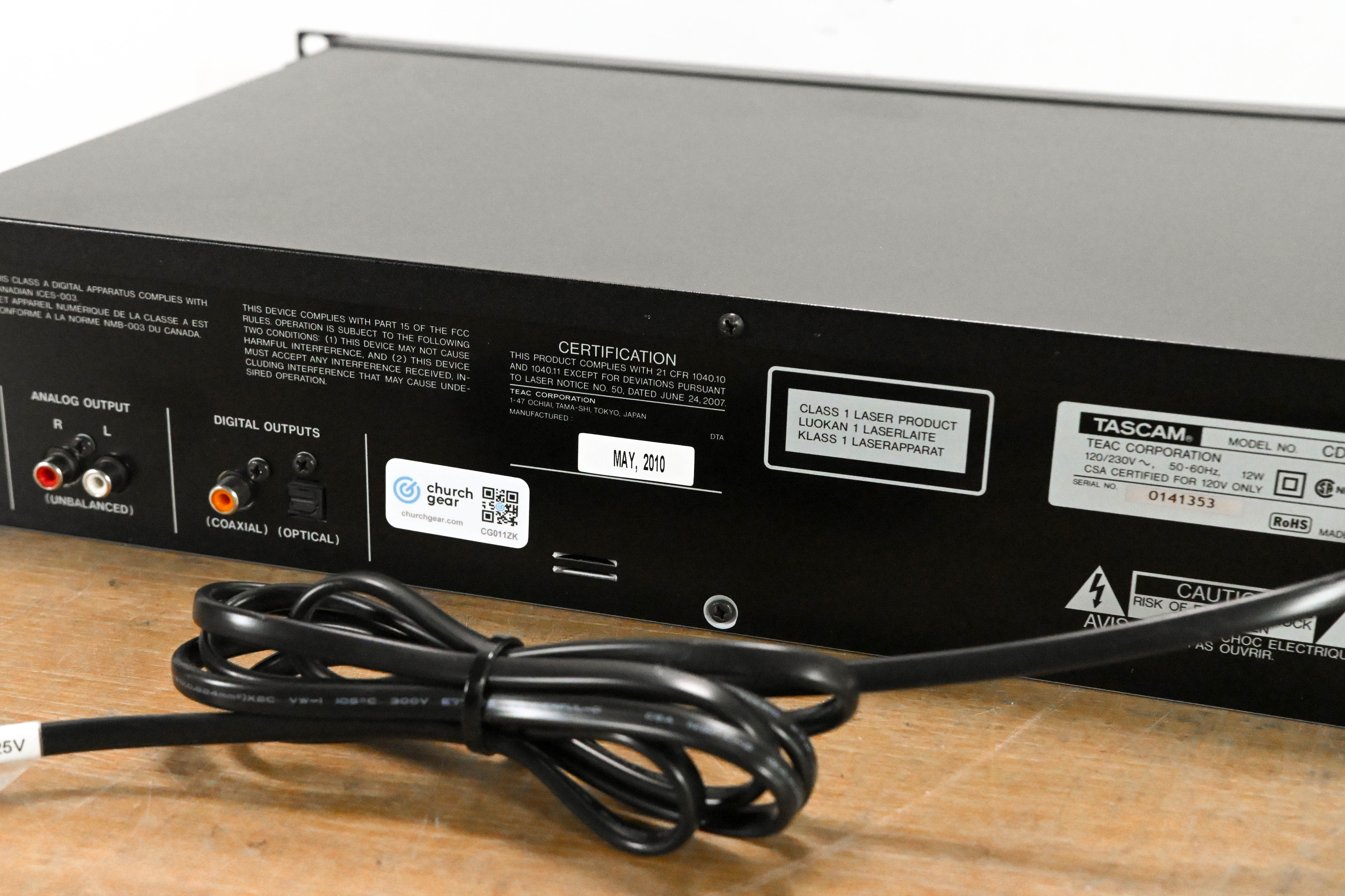 TASCAM CD-200 CD/MP3 Player