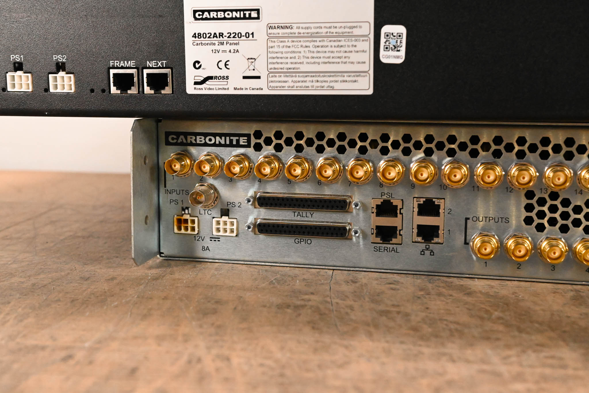 Ross Carbonite+ Frame 1 M/E Video Switcher with Carbonite 2M Panel