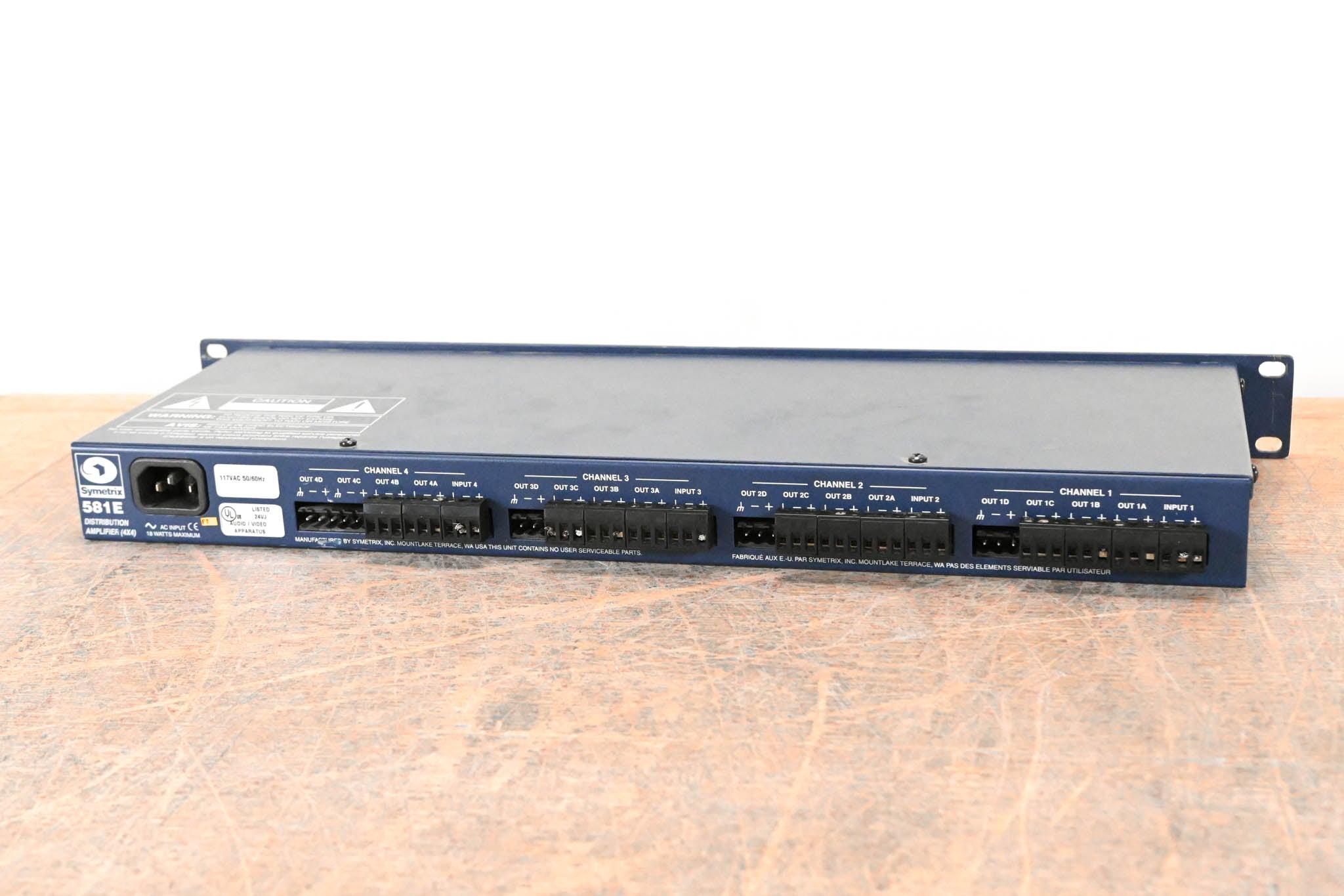 Symetrix 581E Distribution Amplifier (4x4)