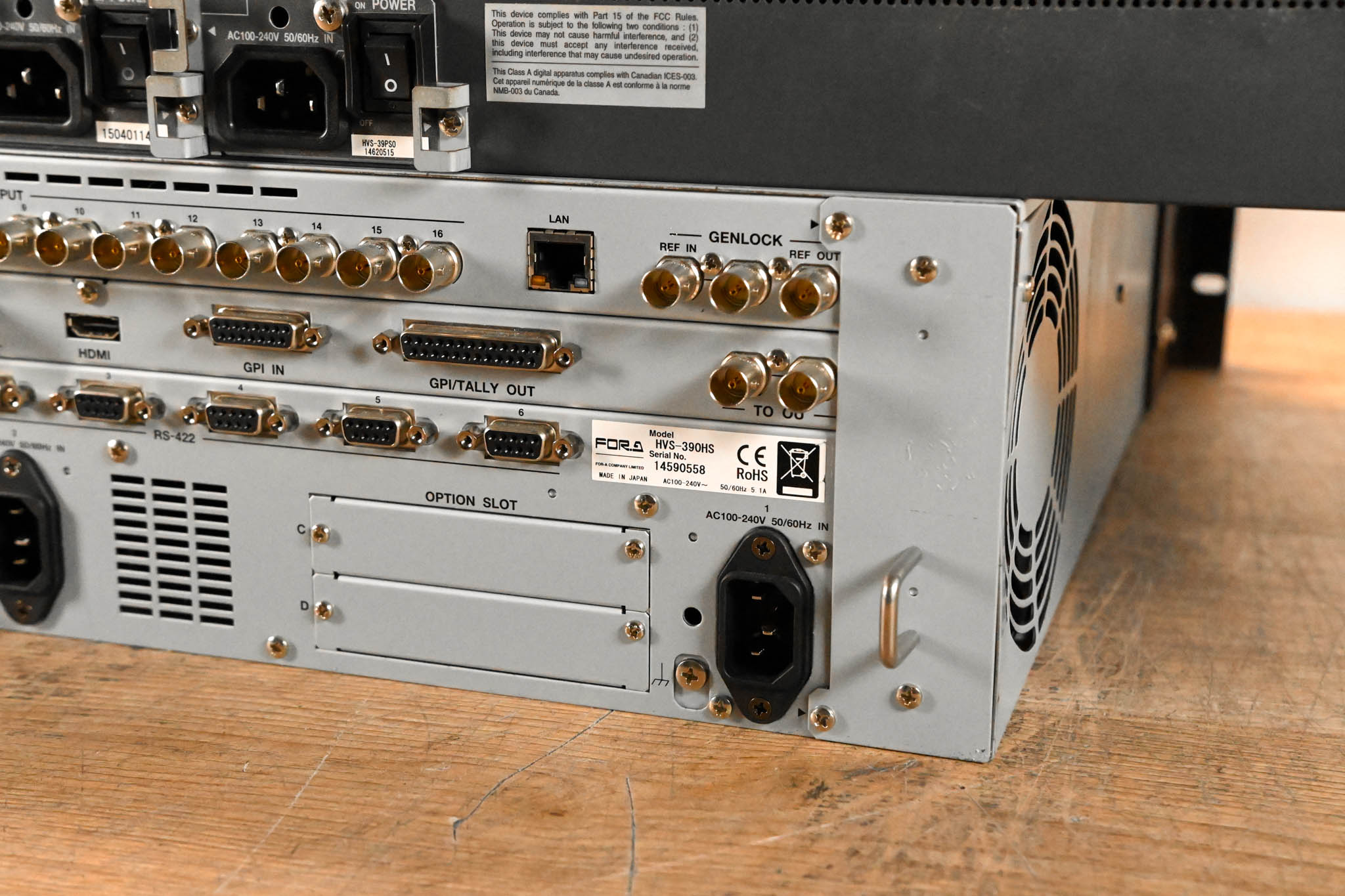 For.A HVS-390HS 2 M/E Video Switcher with HVS-392WOU Control Surface