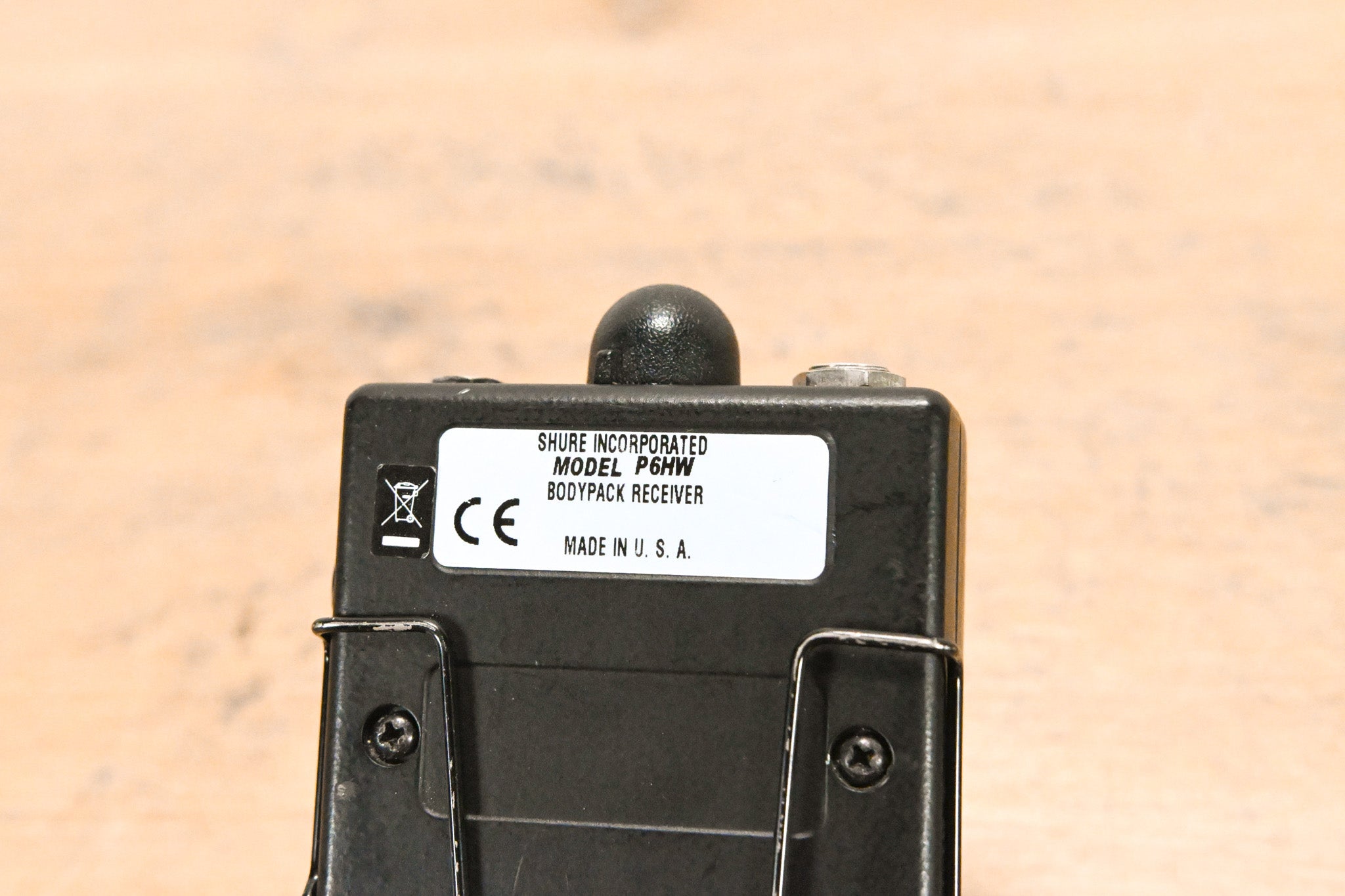 Shure P6HW Wired Bodypack Receiver