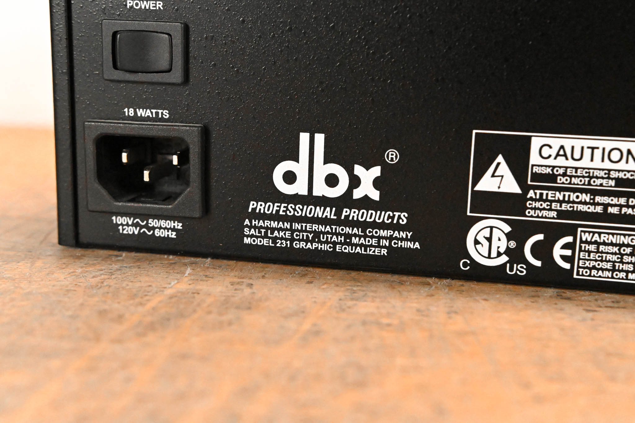 dbx 231 Dual-Channel 31-Band Graphic Equalizer
