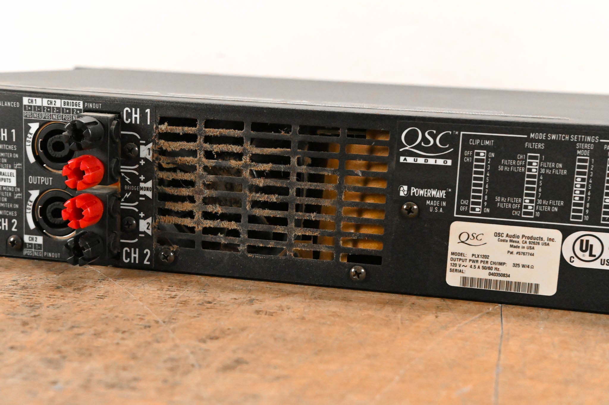 QSC PLX1202 2-Channel Power Amplifier