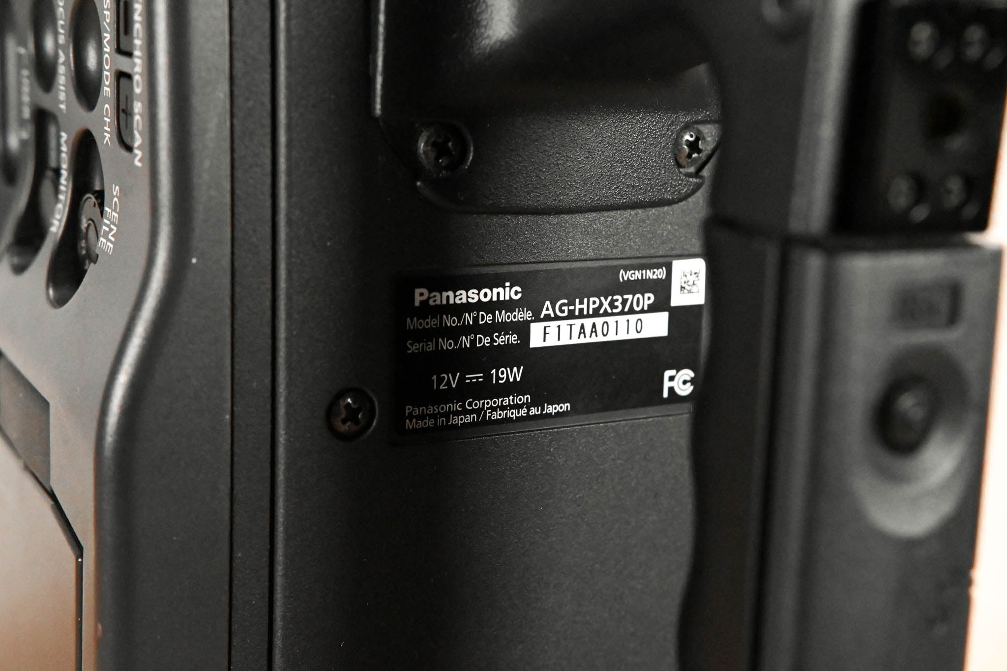 Panasonic AG-HPX370P 1/3" ENG P2HD Camcorder