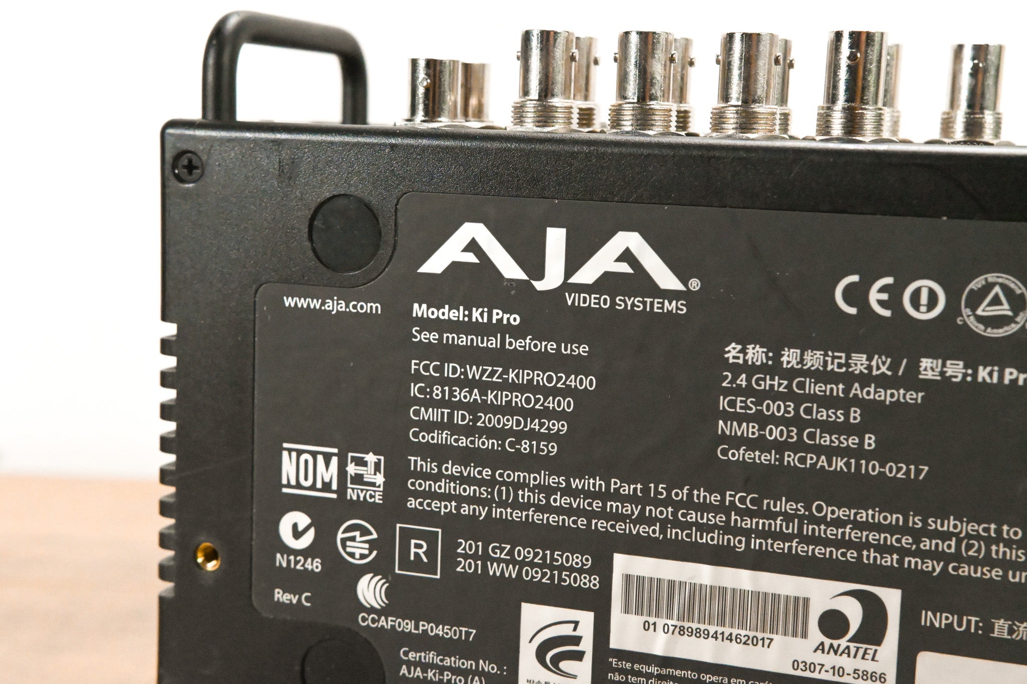 AJA Ki Pro File-Based HD/SD Video Recorder and Player (NO POWER SUPPLY)