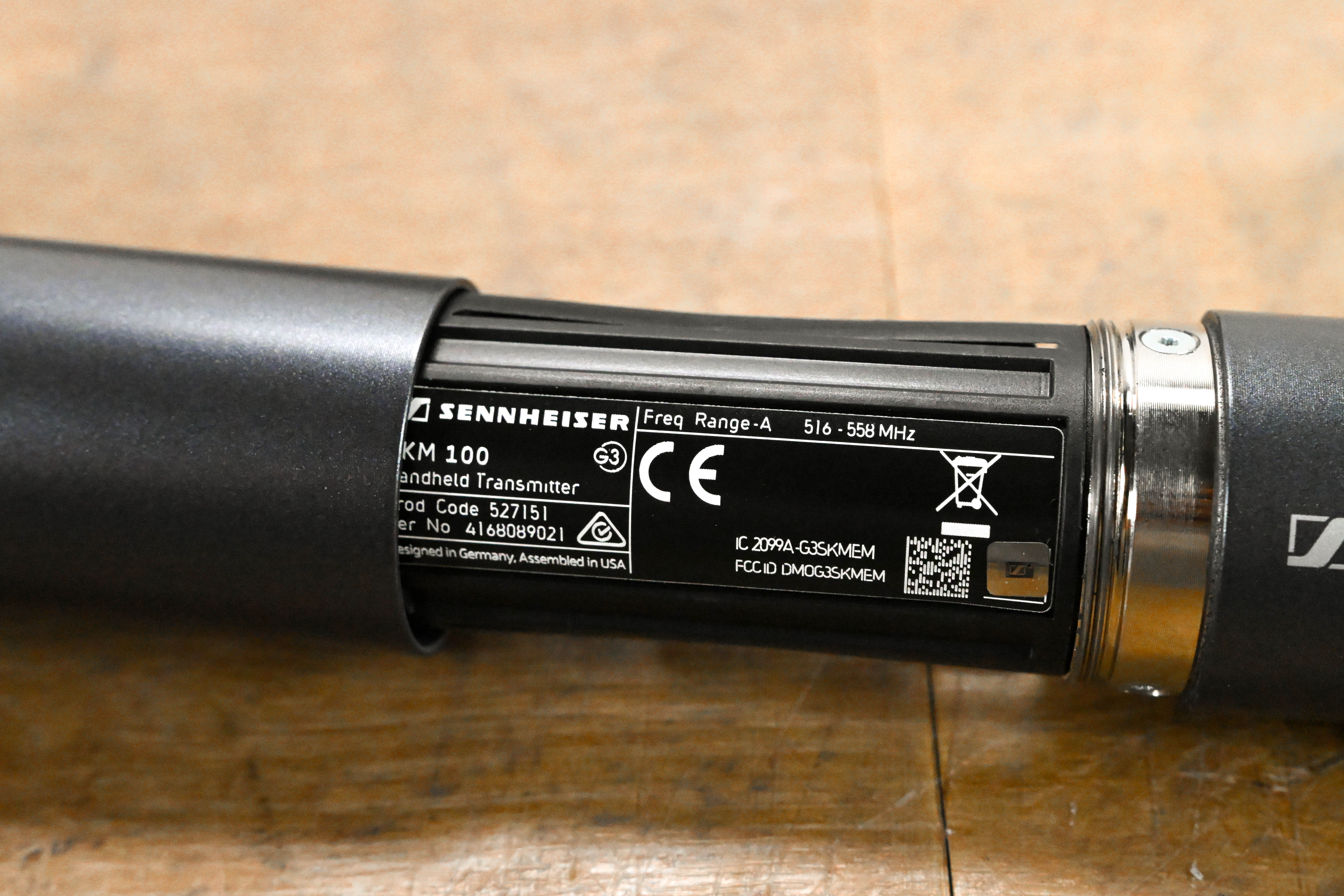 Sennheiser ew 100 G3 Handheld Wireless System A2 Range - 518-554 MHz
