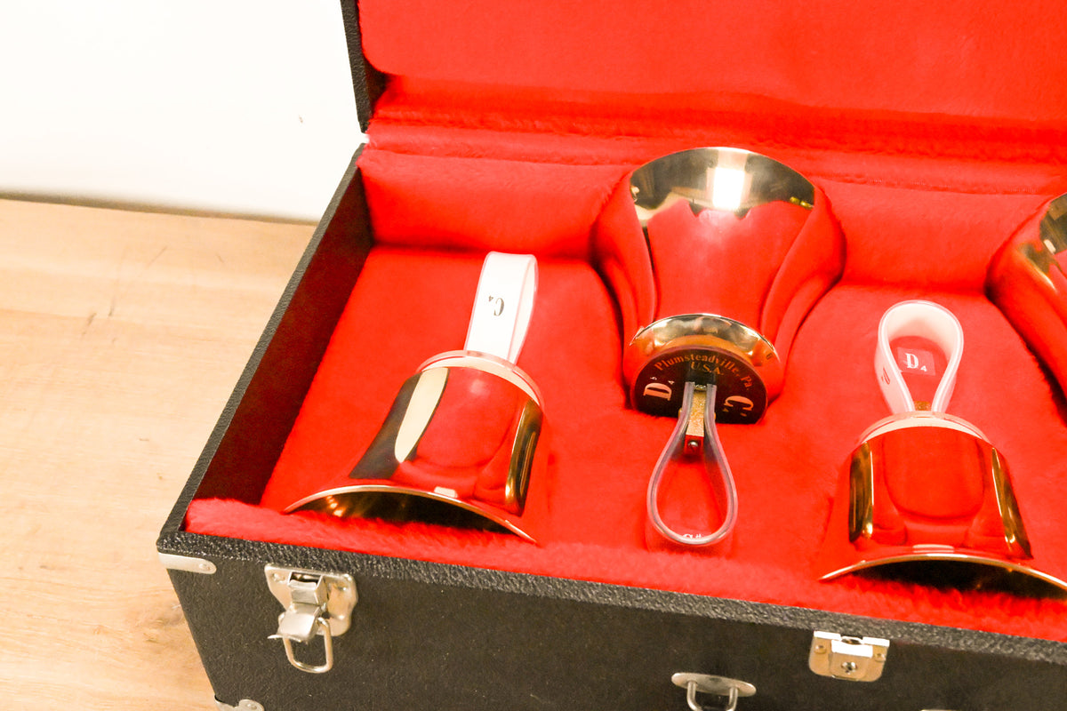 Malmark Three Octave Handbell Set (C4-C7) - 37 Bells w/ 4 Cases
