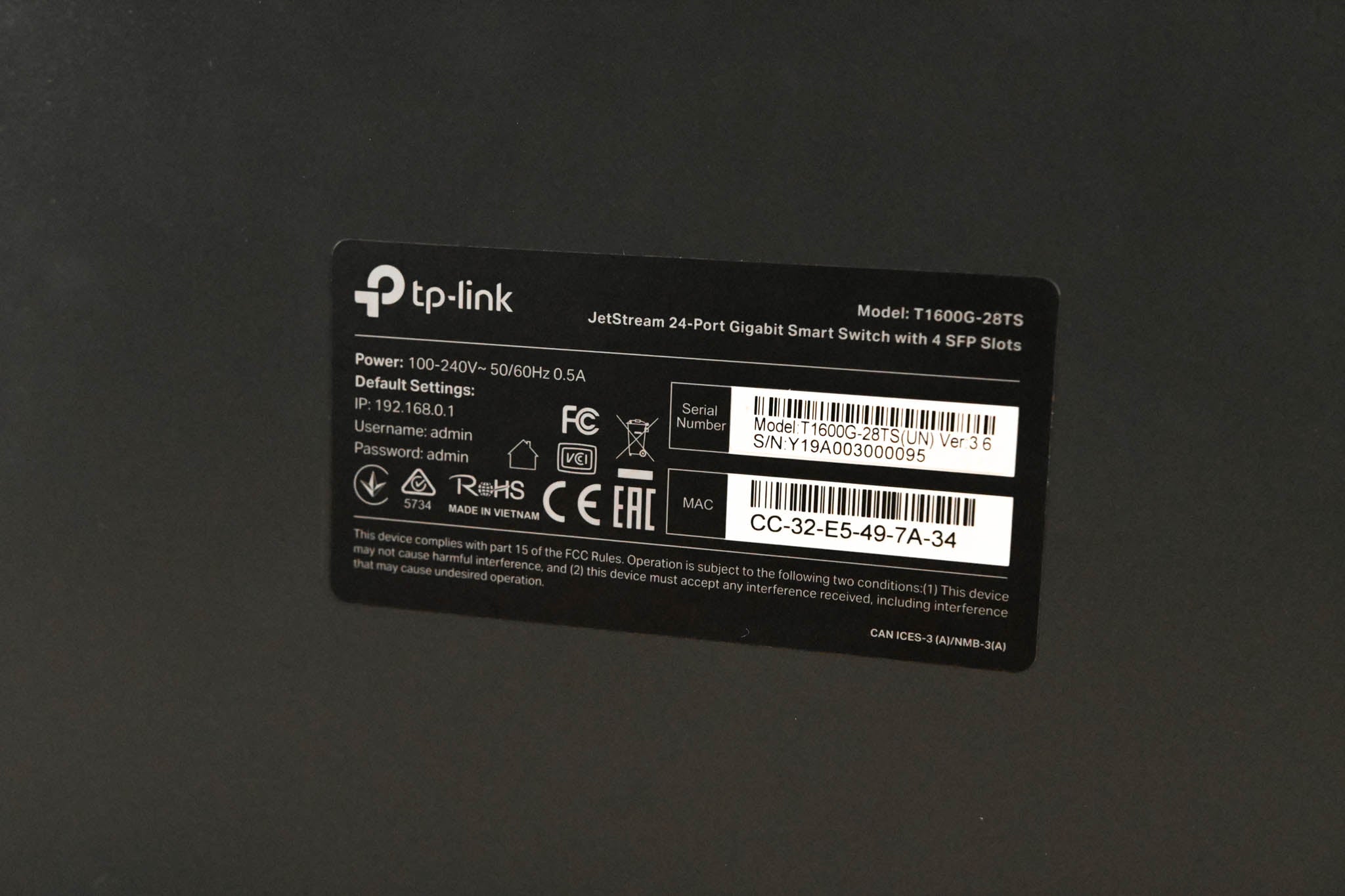 TP-Link T1600G-28TS 24-Port Gigabit Smart Switch
