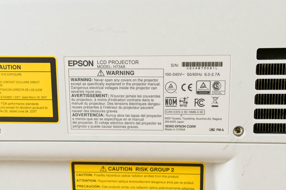 Epson Pro L1200U 7,000-Lumen WUXGA 3LCD Laser Projector w/ 4K & Lens