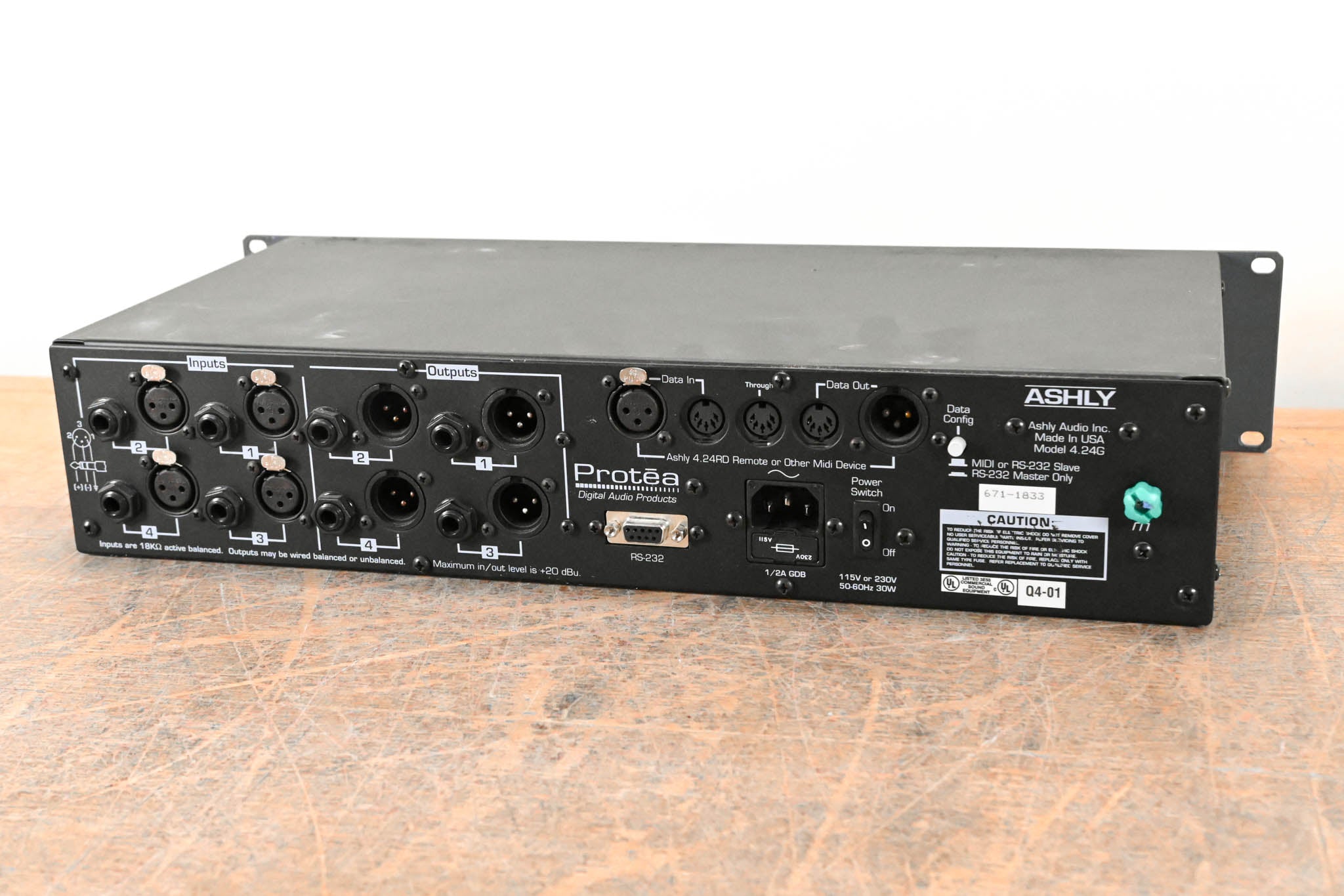 Ashly Protea System II 4.24G 4-Channel Digital Graphic Equalizer