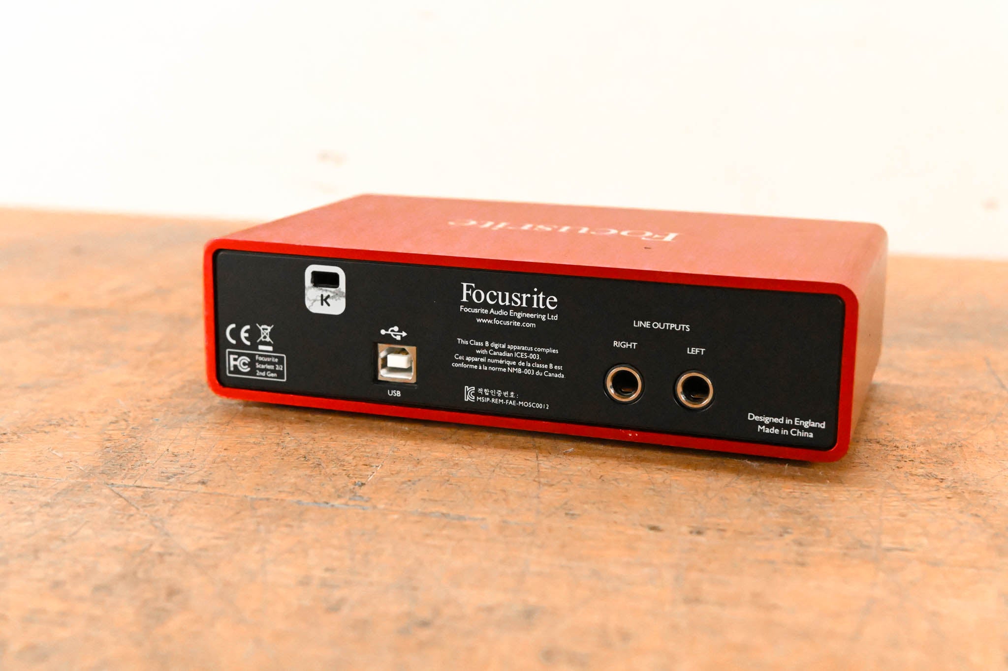 Focusrite Scarlett 2i2 2nd Generation USB Audio Interface