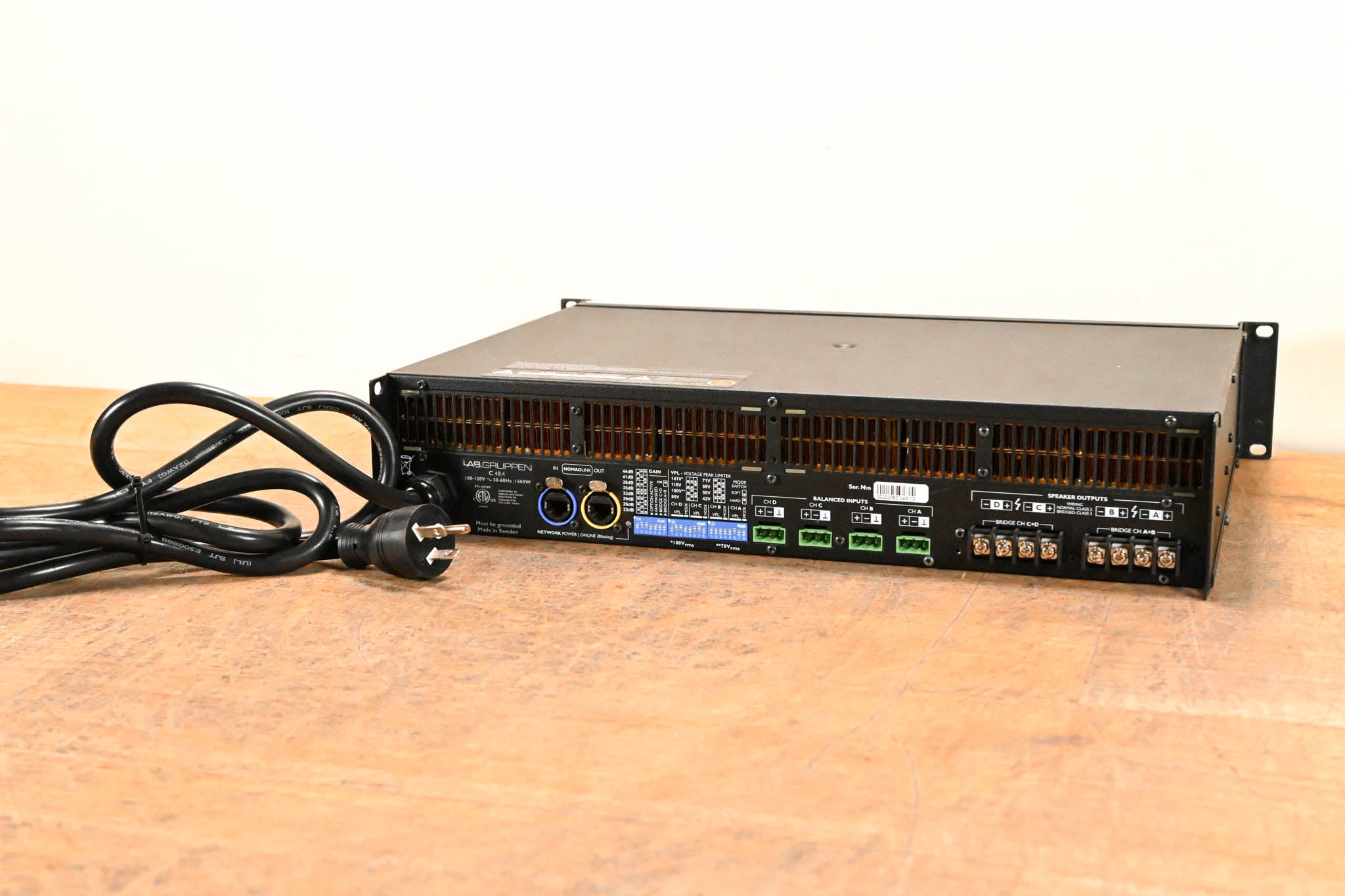 Lab Gruppen C 48:4 4800W 4-Channel Power Amplifier CG01GKE