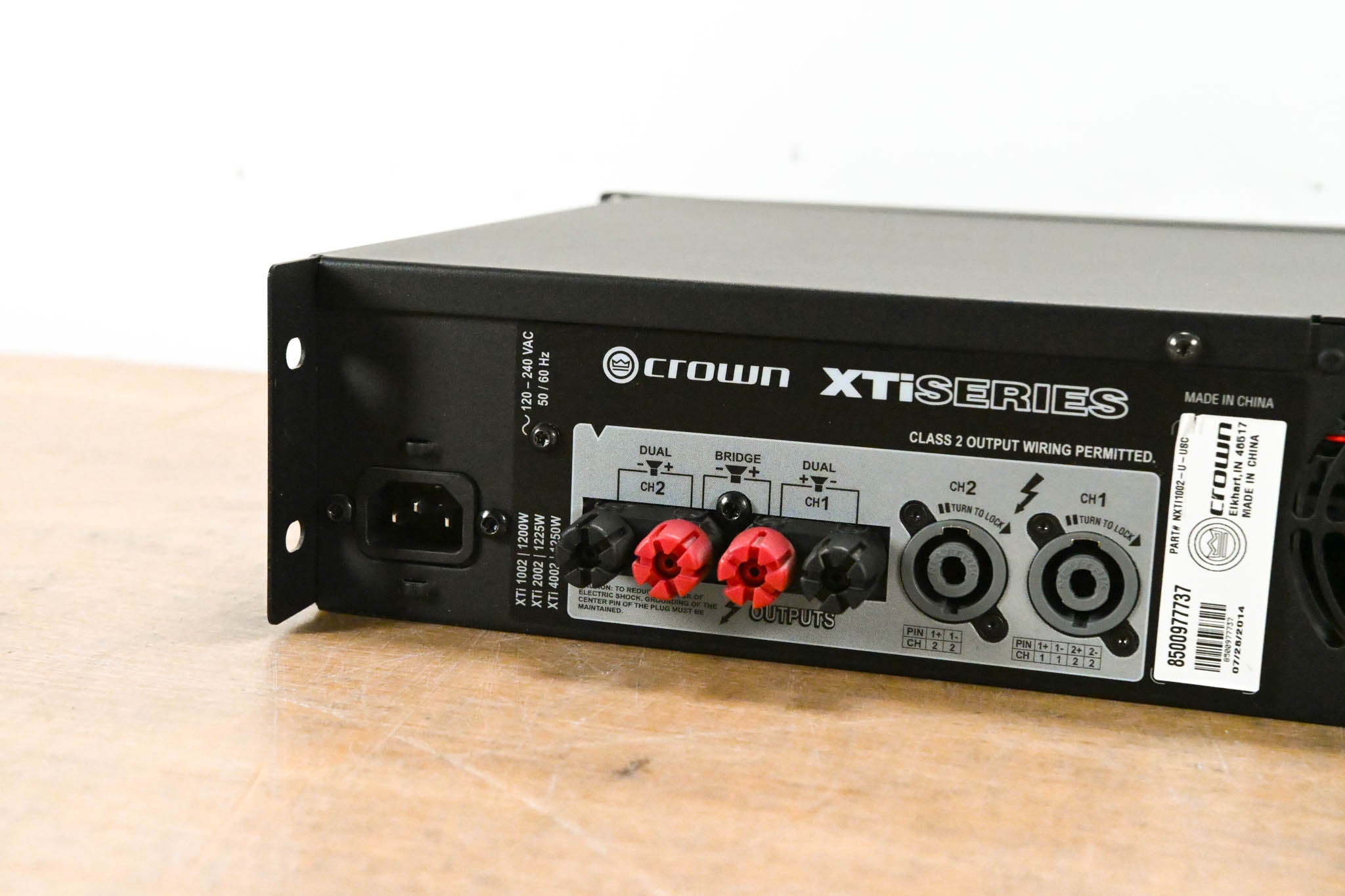 Crown XTi 1002 2-Channel 500W Power Amplifier