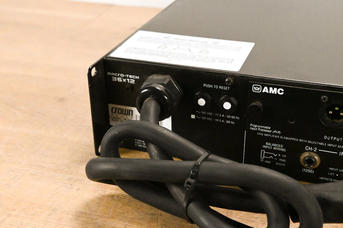 Crown Macro-Tech 36x12 2-Channel Power Amplifier