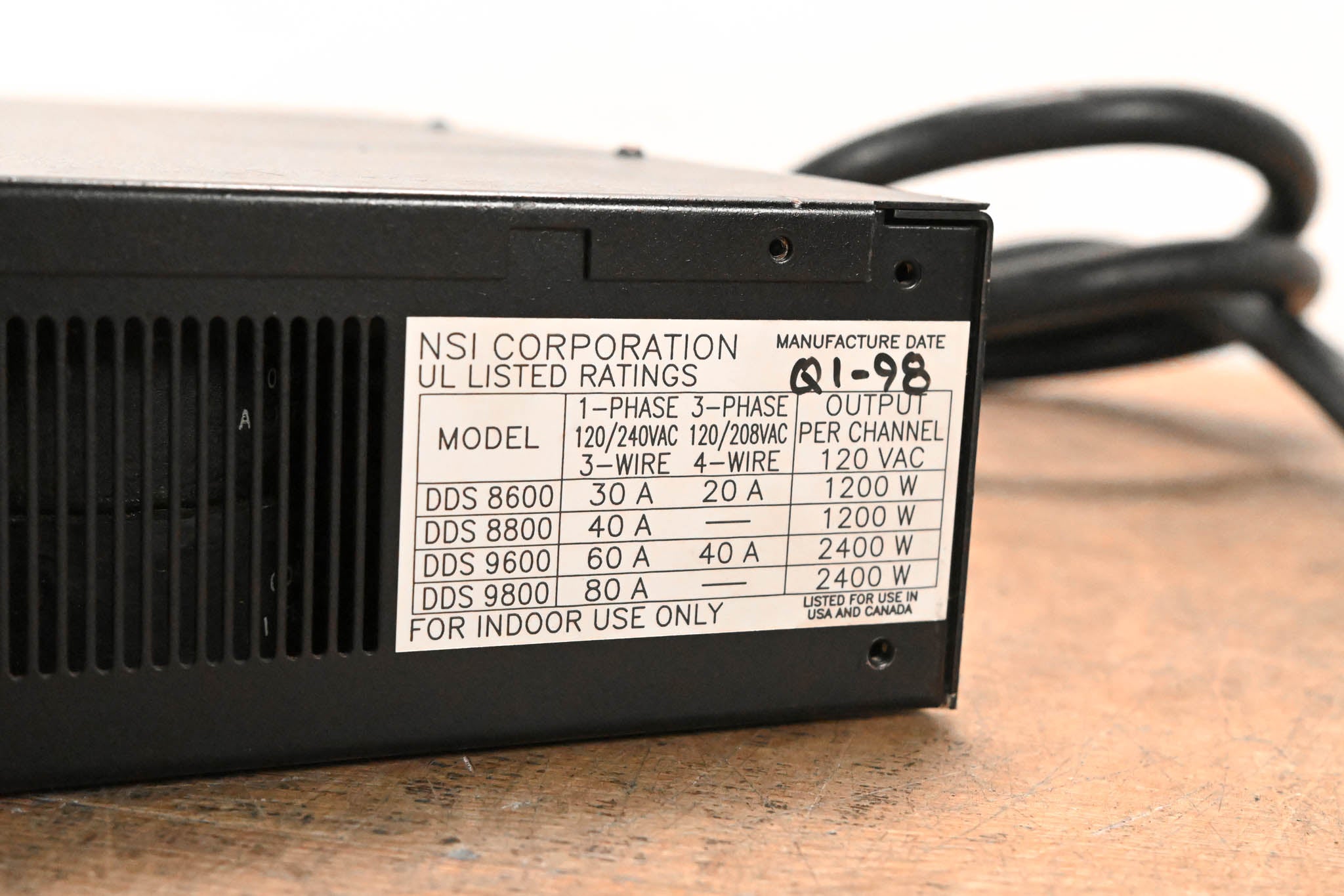NSI DDS 8800 8-Channel Digital Dimming System