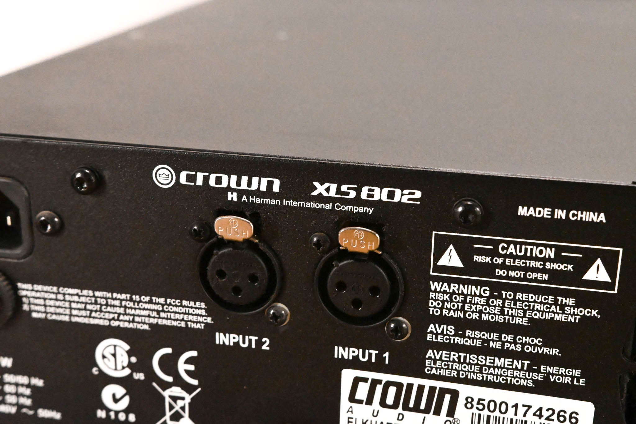 Crown XLS 802 2-Channel Power Amplifier