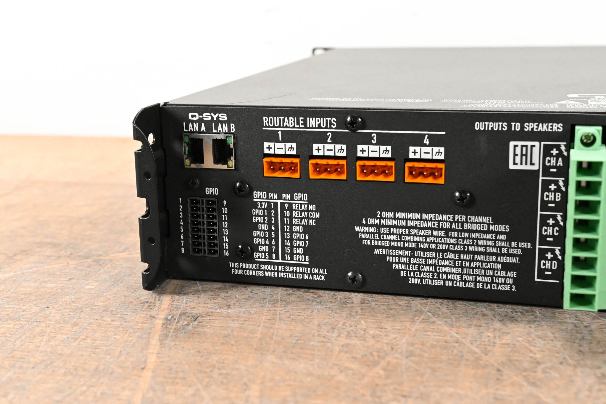 QSC CXD4.5 4-Channel Installation Power Amplifier with DSP