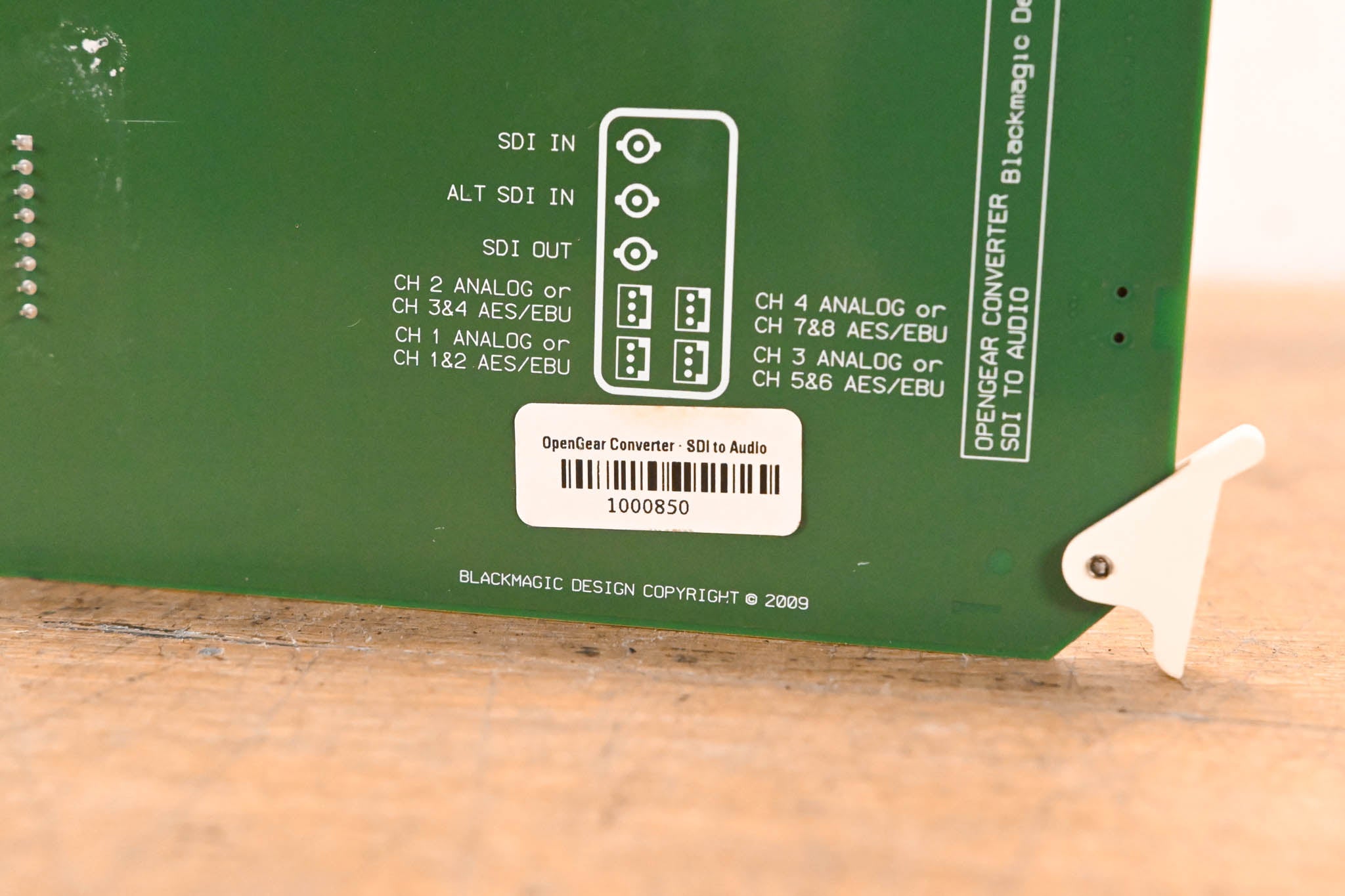 Blackmagic Design OpenGear Converter - SDI to Audio