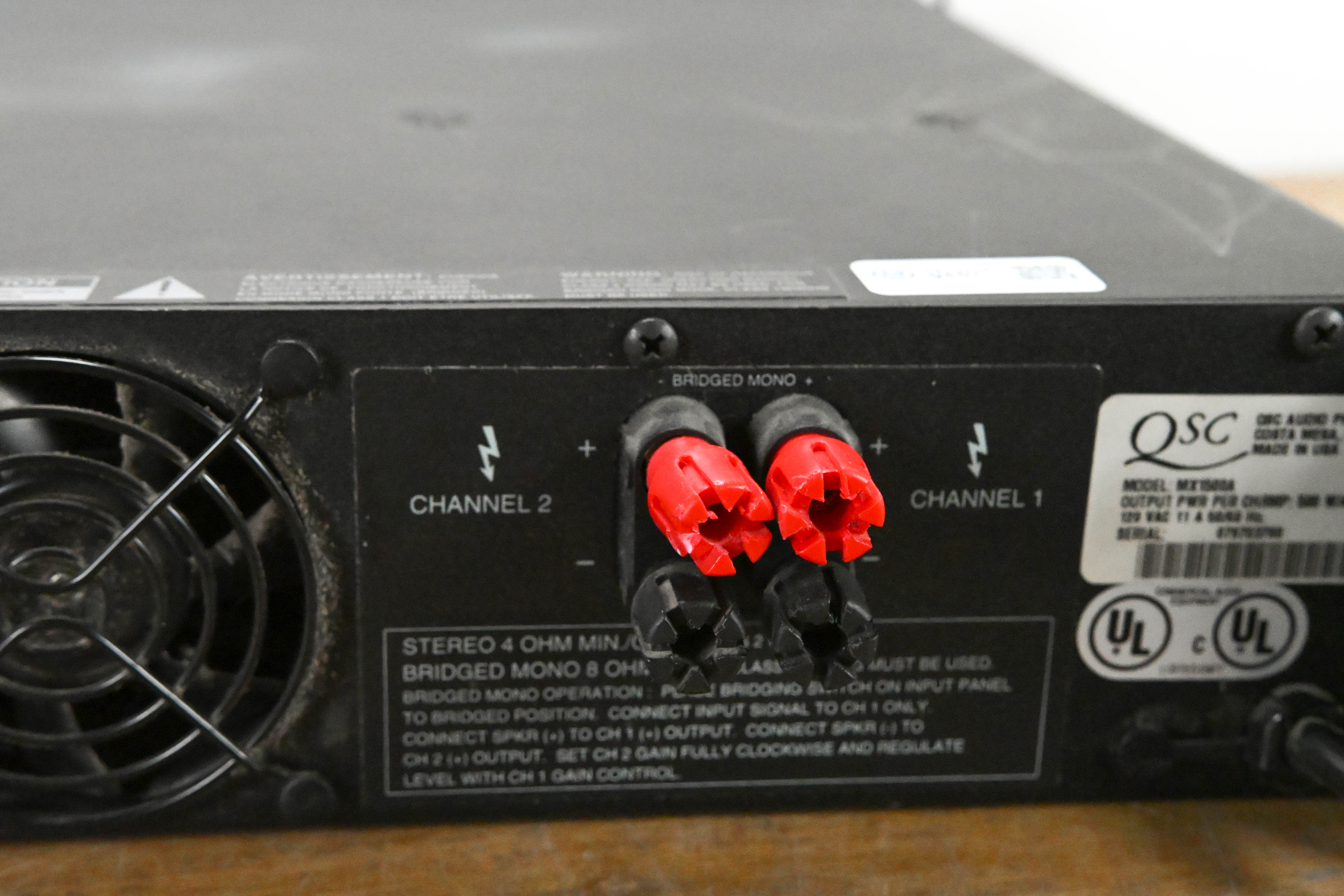QSC MX 1500a 2-Channel Power Amplifier