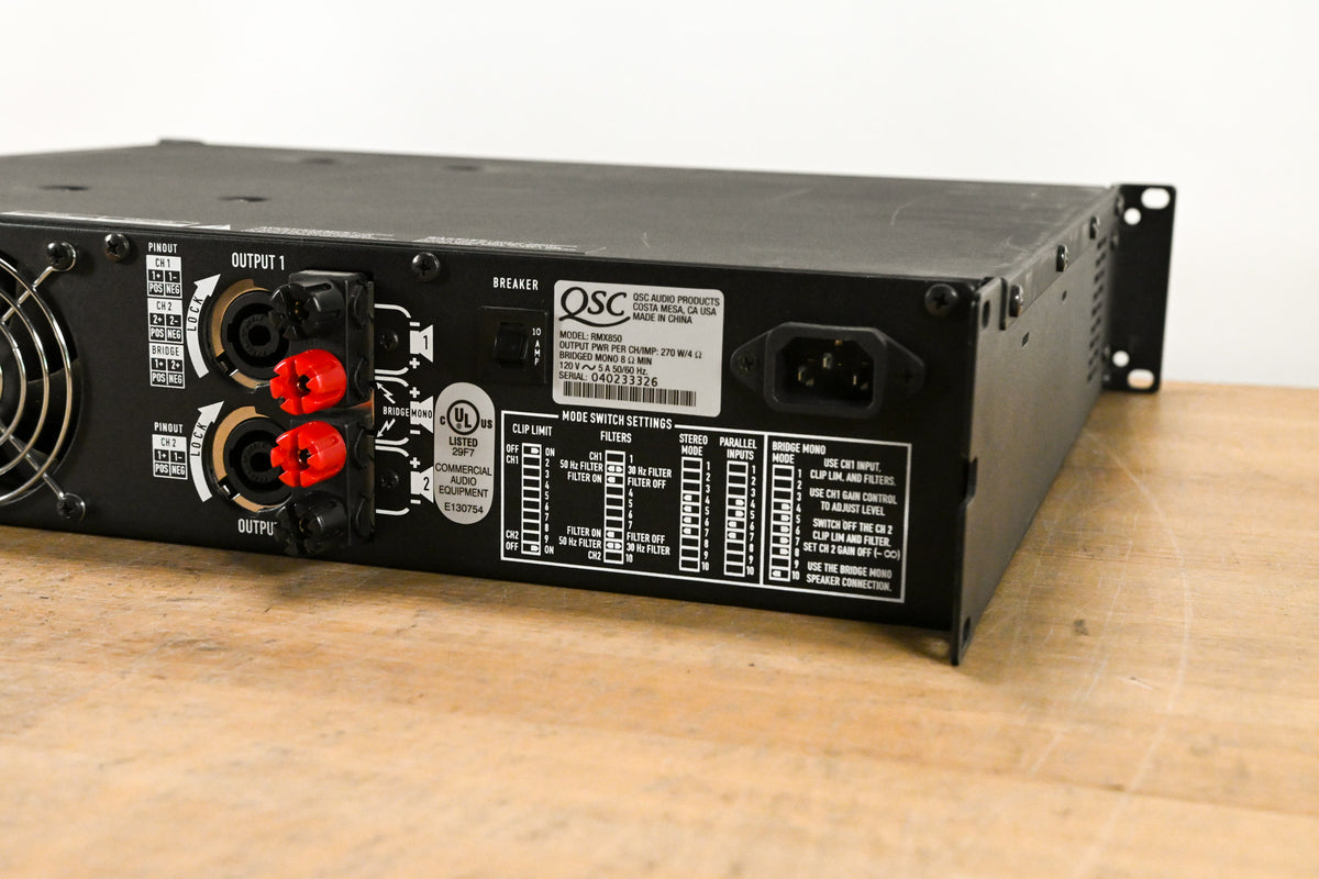QSC RMX850 2-Channel Power Amplifier