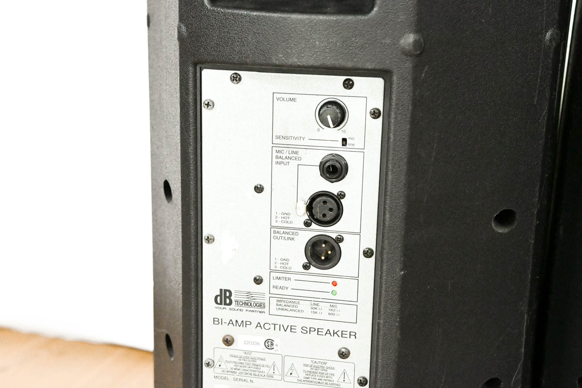 dBTechnologies Twin 128 Active 2-Way Stage Monitor (PAIR)
