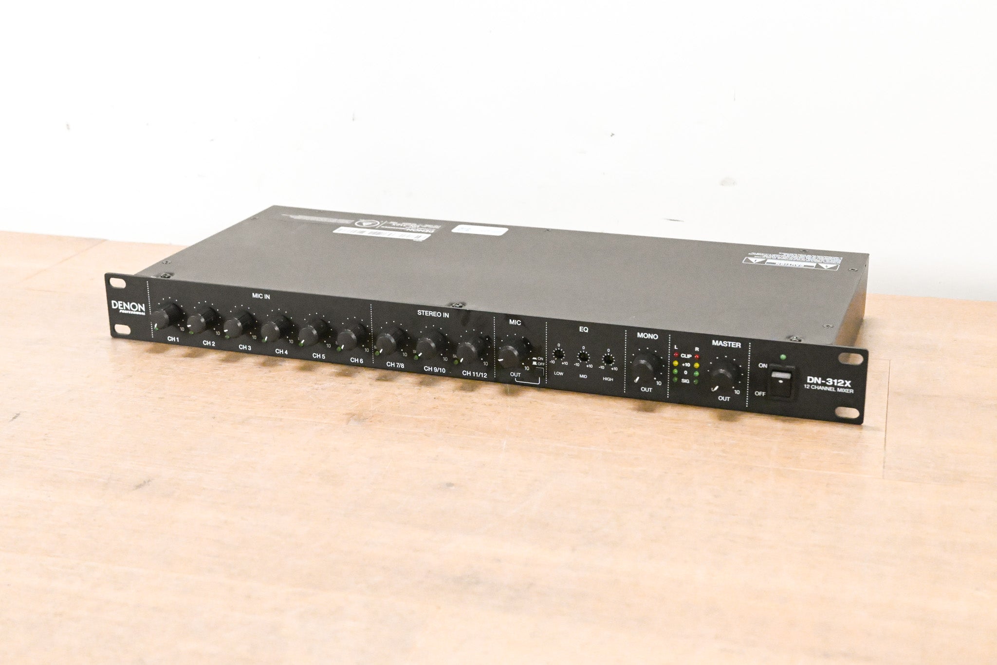 Denon DN-312X 12-Channel Rack-Mountable Mic/Line Mixer