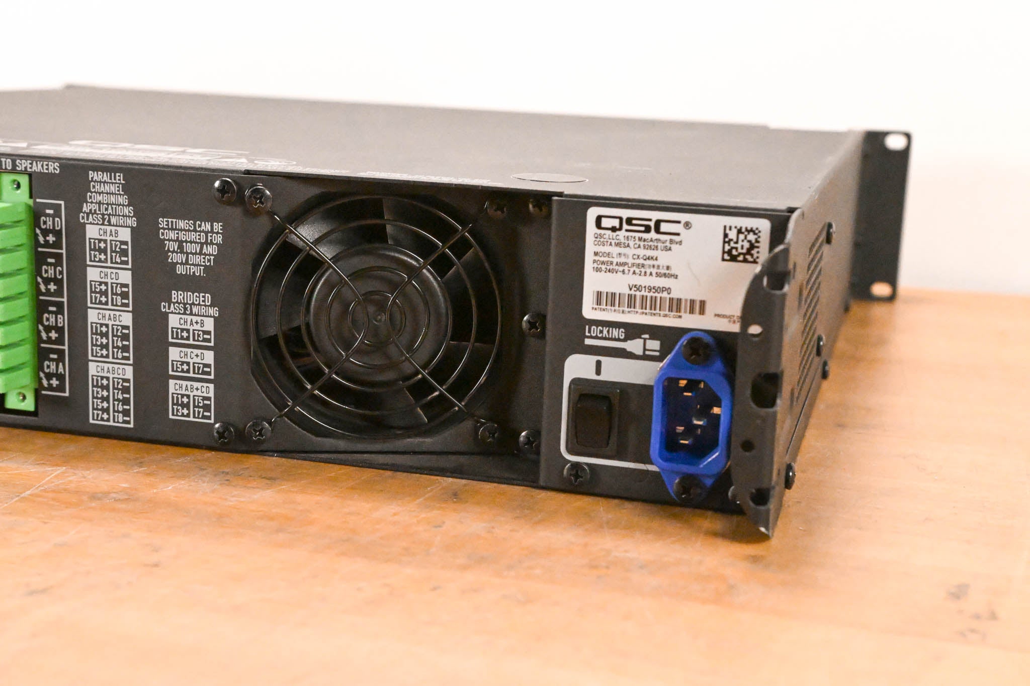 QSC CX-Q 4K4 4-Channel Network Power Amplifier for the Q-SYS Platform