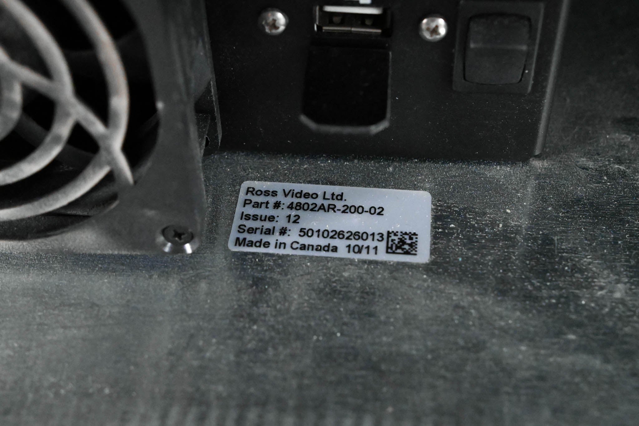 Ross 4802AR-200-02 2 M/E Carbonite Frame