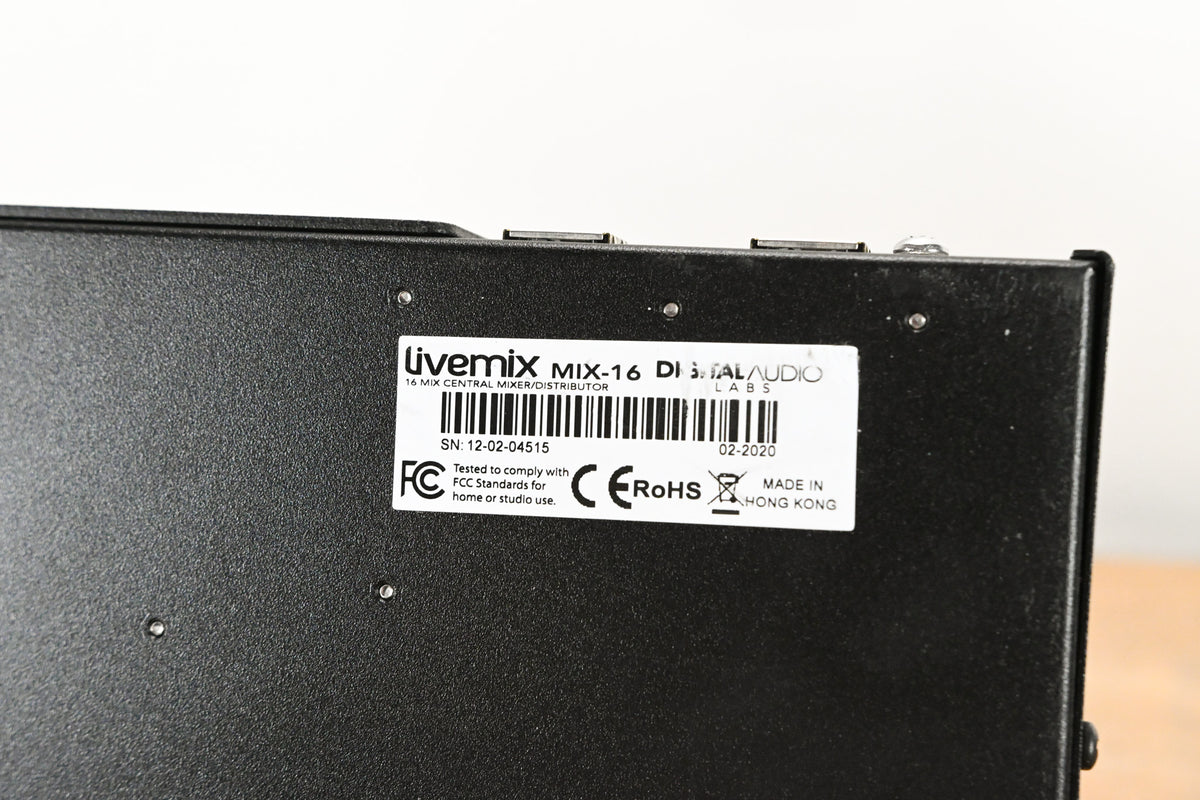 Digital Audio Labs LiveMix MIX-16 Distribution Module (NO POWER SUPPLY)