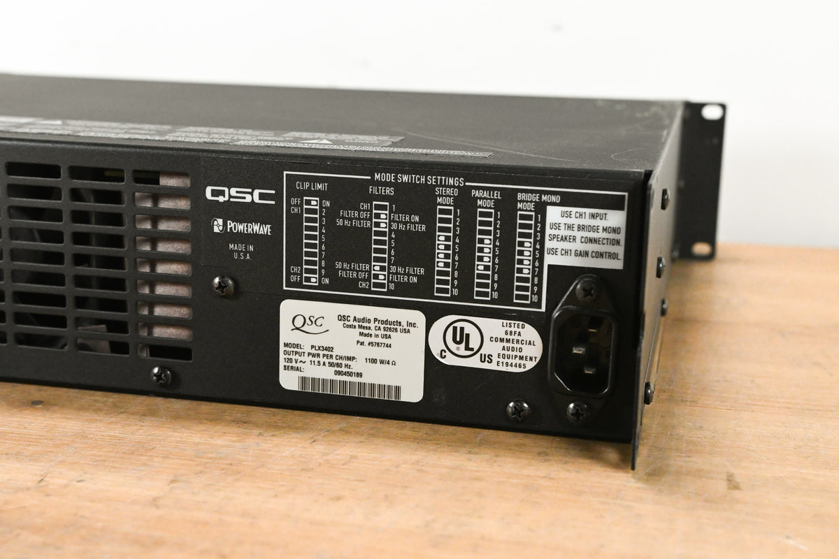 QSC PLX3402 2-Channel Power Amplifier