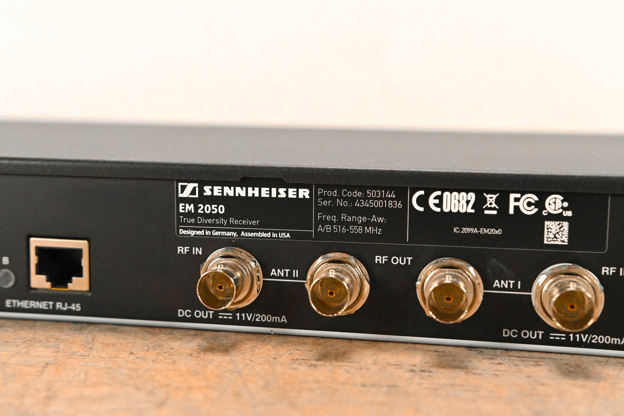 Sennheiser EM 2050 Dual-Channel Wireless Receiver Aw Range: 516-558 MHz