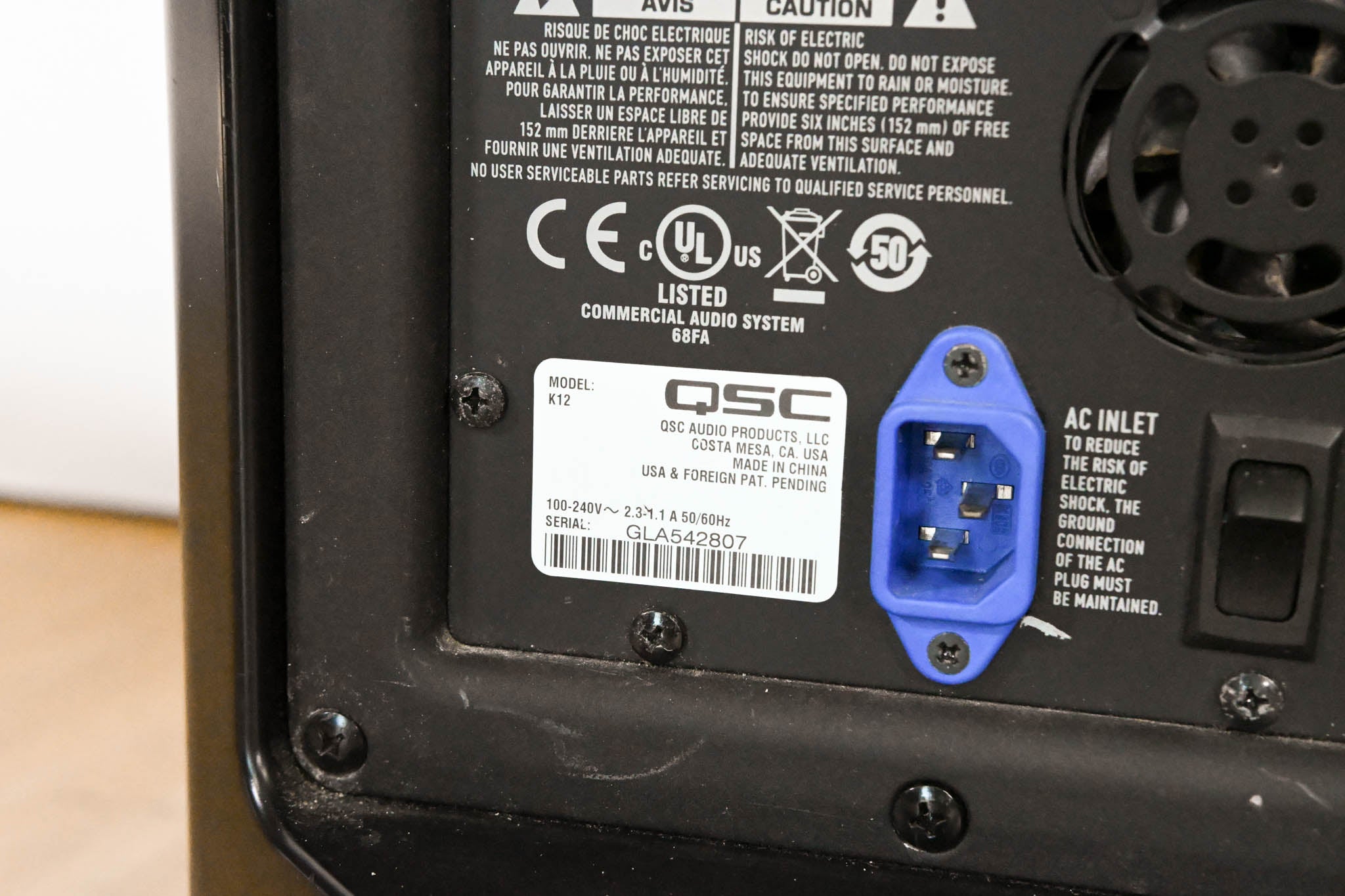 QSC K12 2-Way 1000W Powered Lightweight Loudspeaker (PAIR)